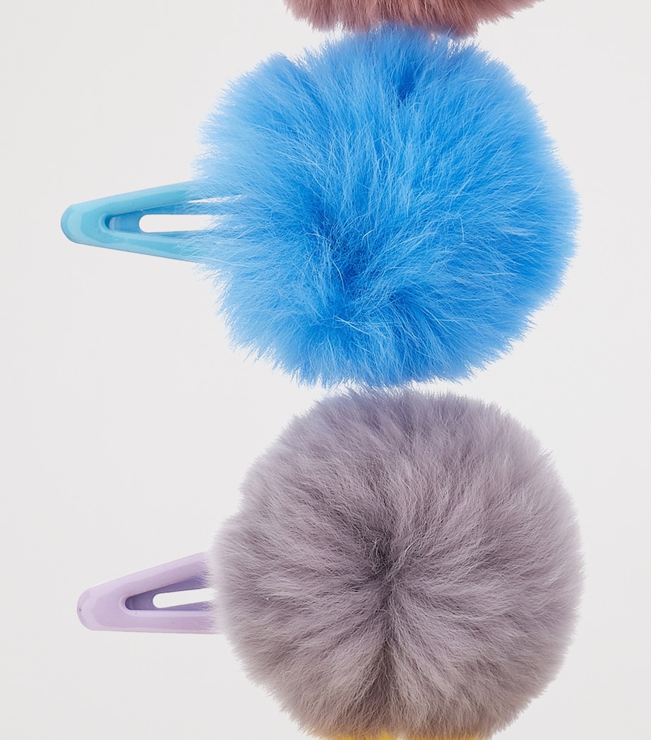 Pom-Pom Hair Clips MULTICOLOR Image 3