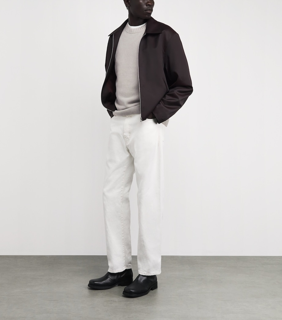 C.P. Company Mens Cotton Chenille Lens Sweater Dove Image 2