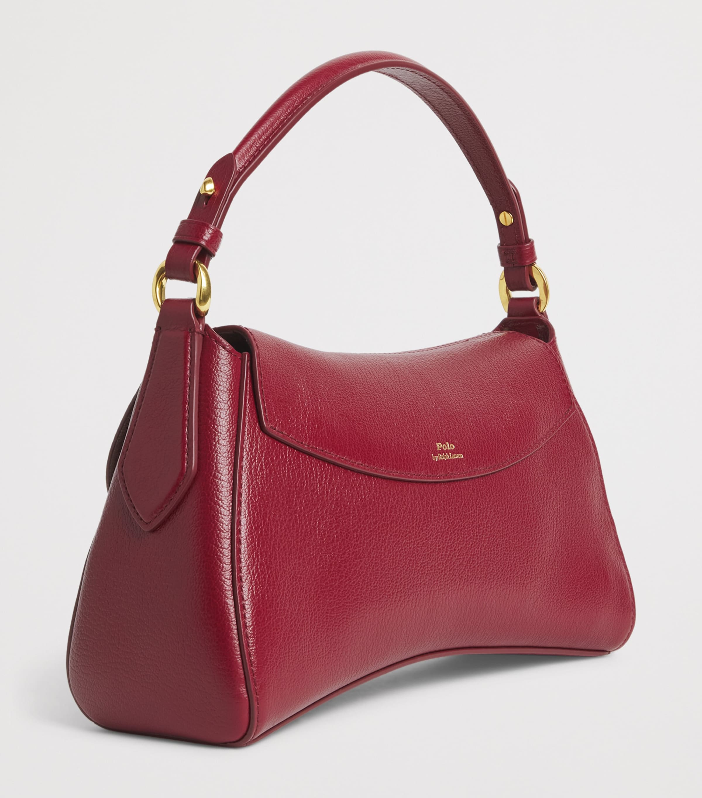 Polo Ralph Lauren Small Leather Blaze Top-Handle Bag Currant Image 3