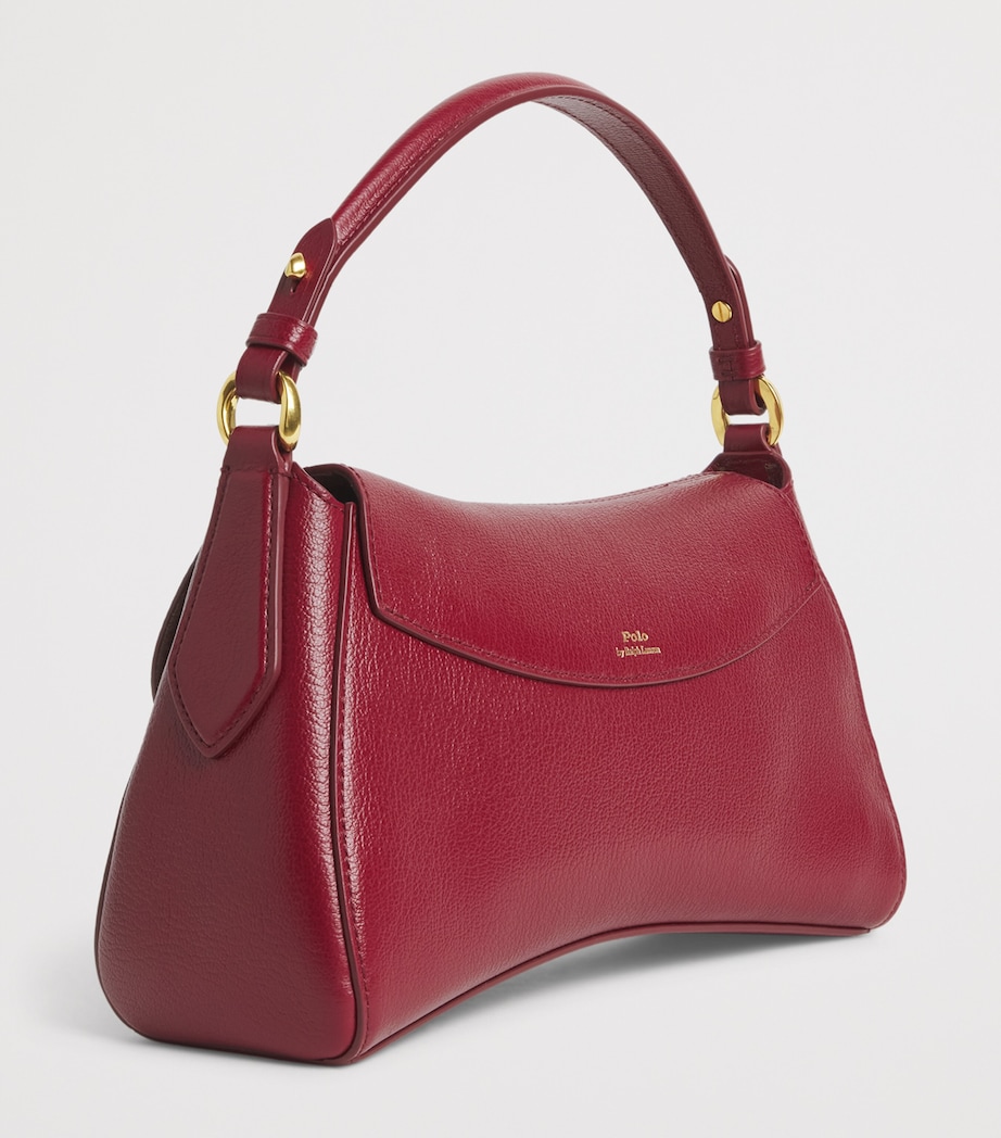 Polo Ralph Lauren Small Leather Blaze Top-Handle Bag Currant Image 3