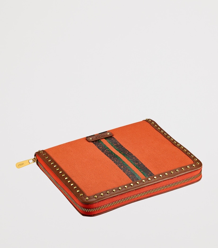 Ida Travel Zip Jewellery Portfolio Case ORANGE Image 2