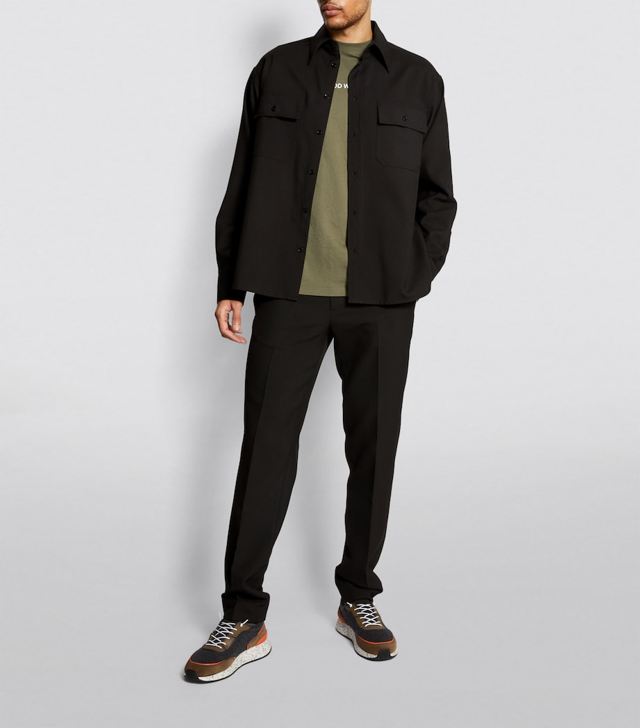 Stretch Jersey Trousers BLACK Image 2