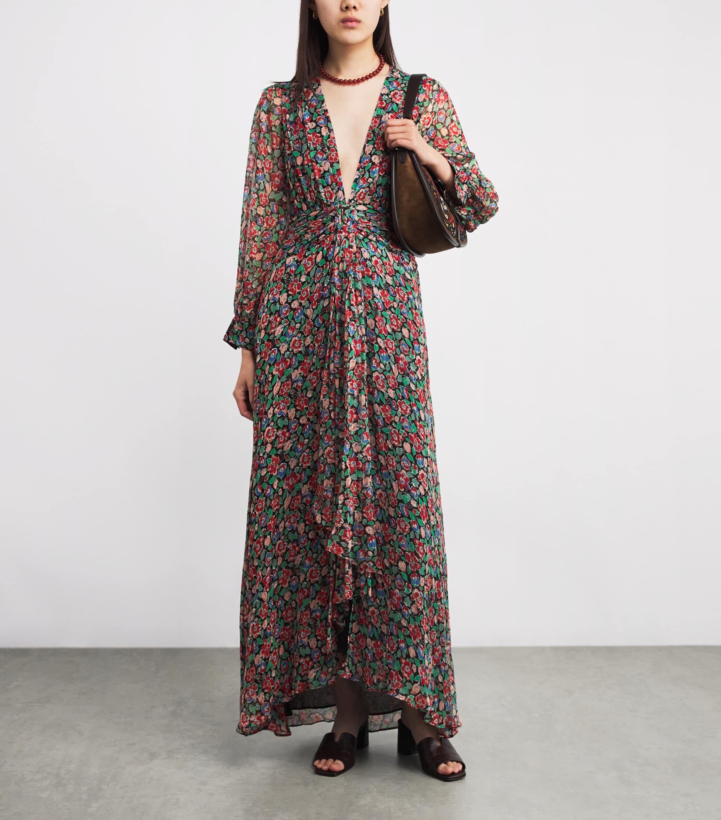 Floral Jeannie Maxi Dress JEANNIE BLOOM CHARCL Image 2