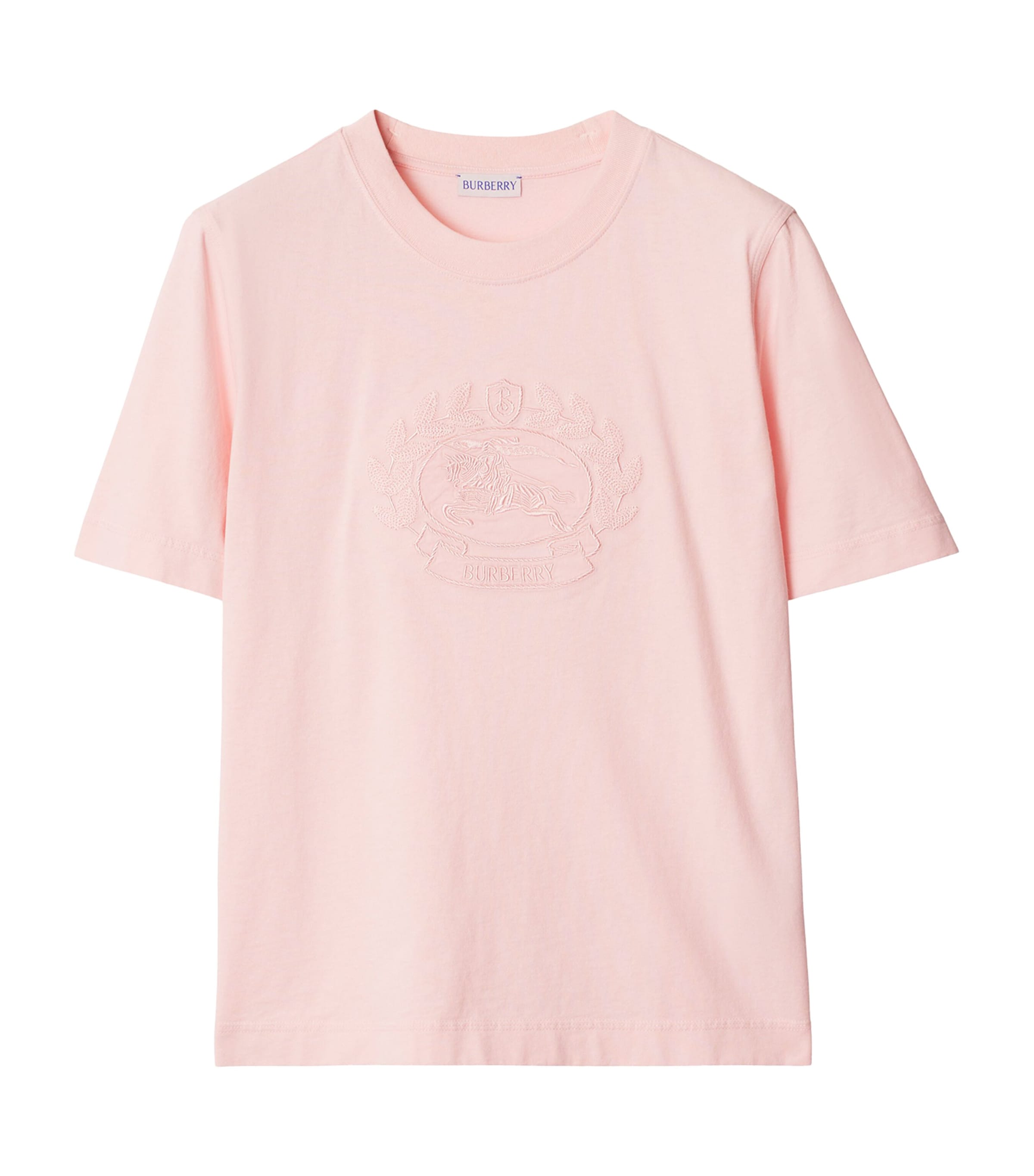 Burberry Cotton Ekd T-shirt In Pink