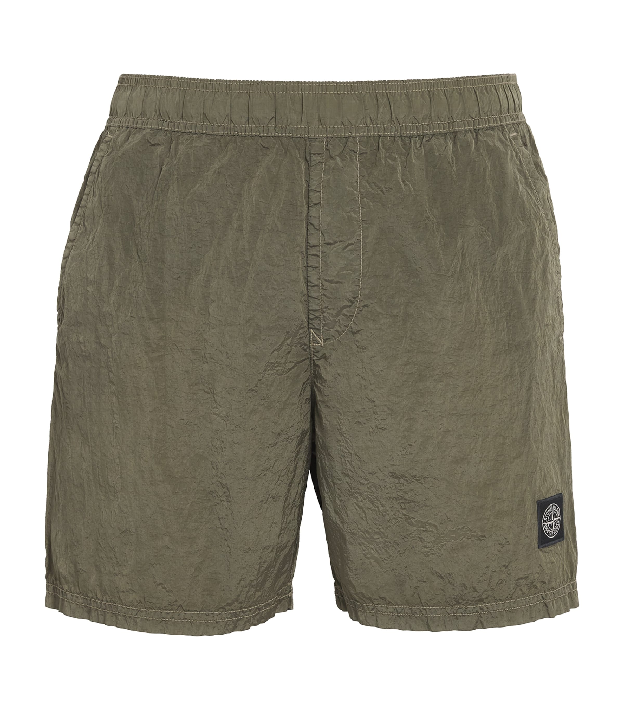 Stone Island Mens Recycled Logo Swim Shorts Image 1