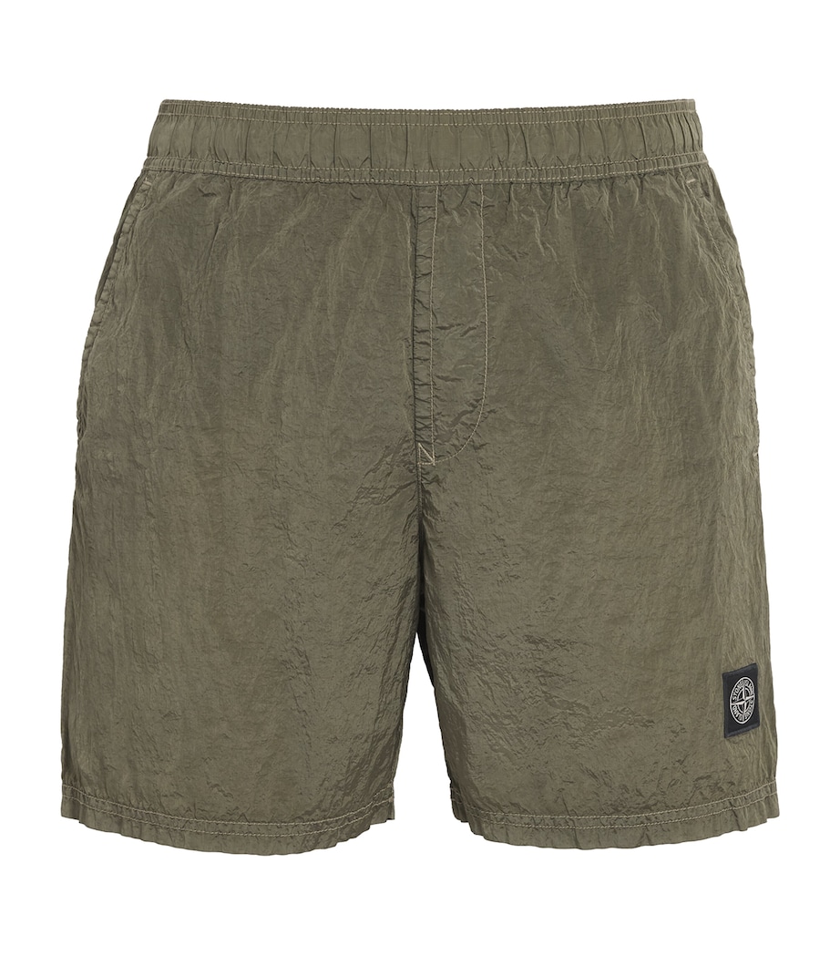 Stone Island Mens Recycled Logo Swim Shorts Image 1