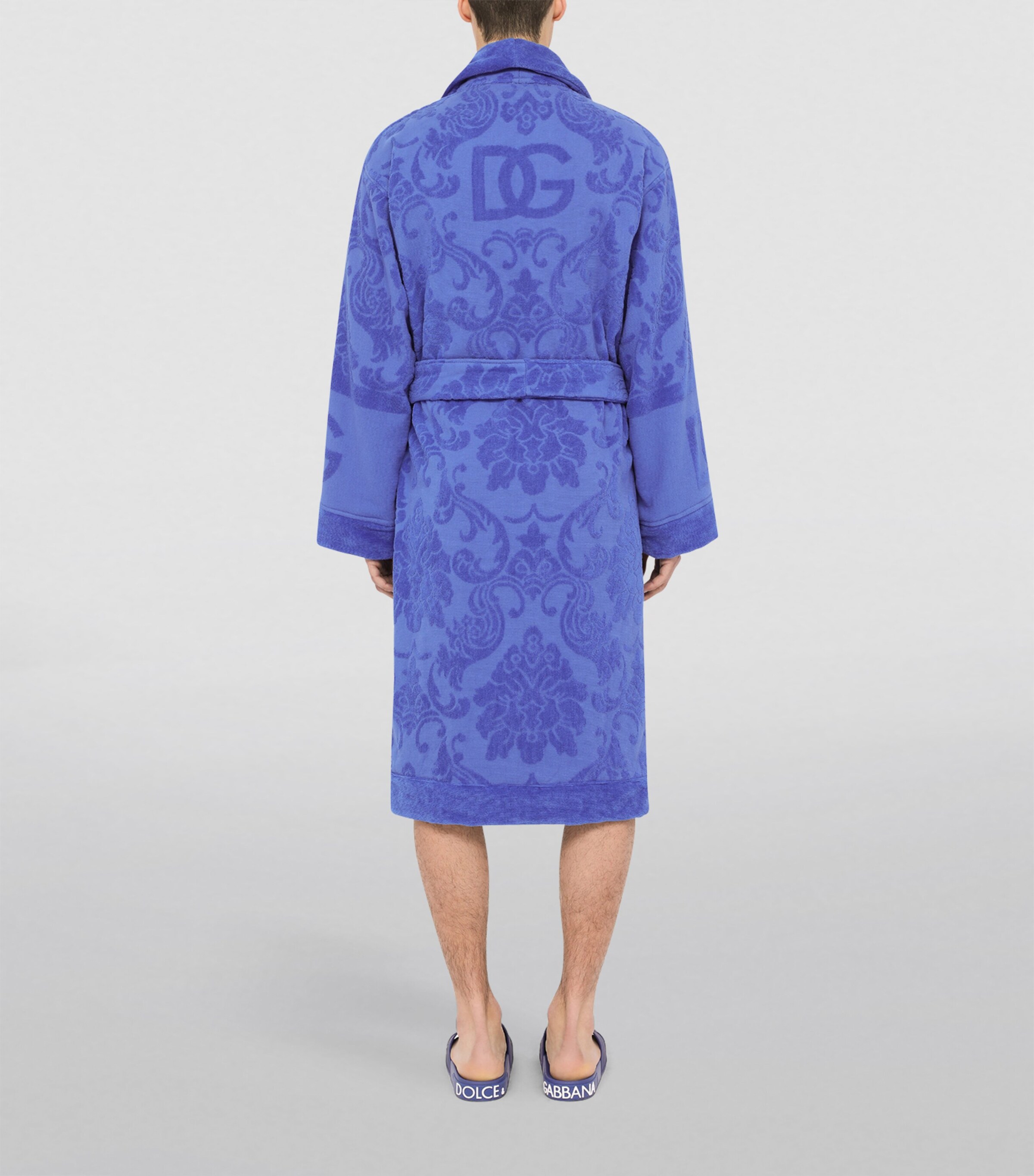 Terry Cotton DG Logo Robe U0018 BLU Image 6