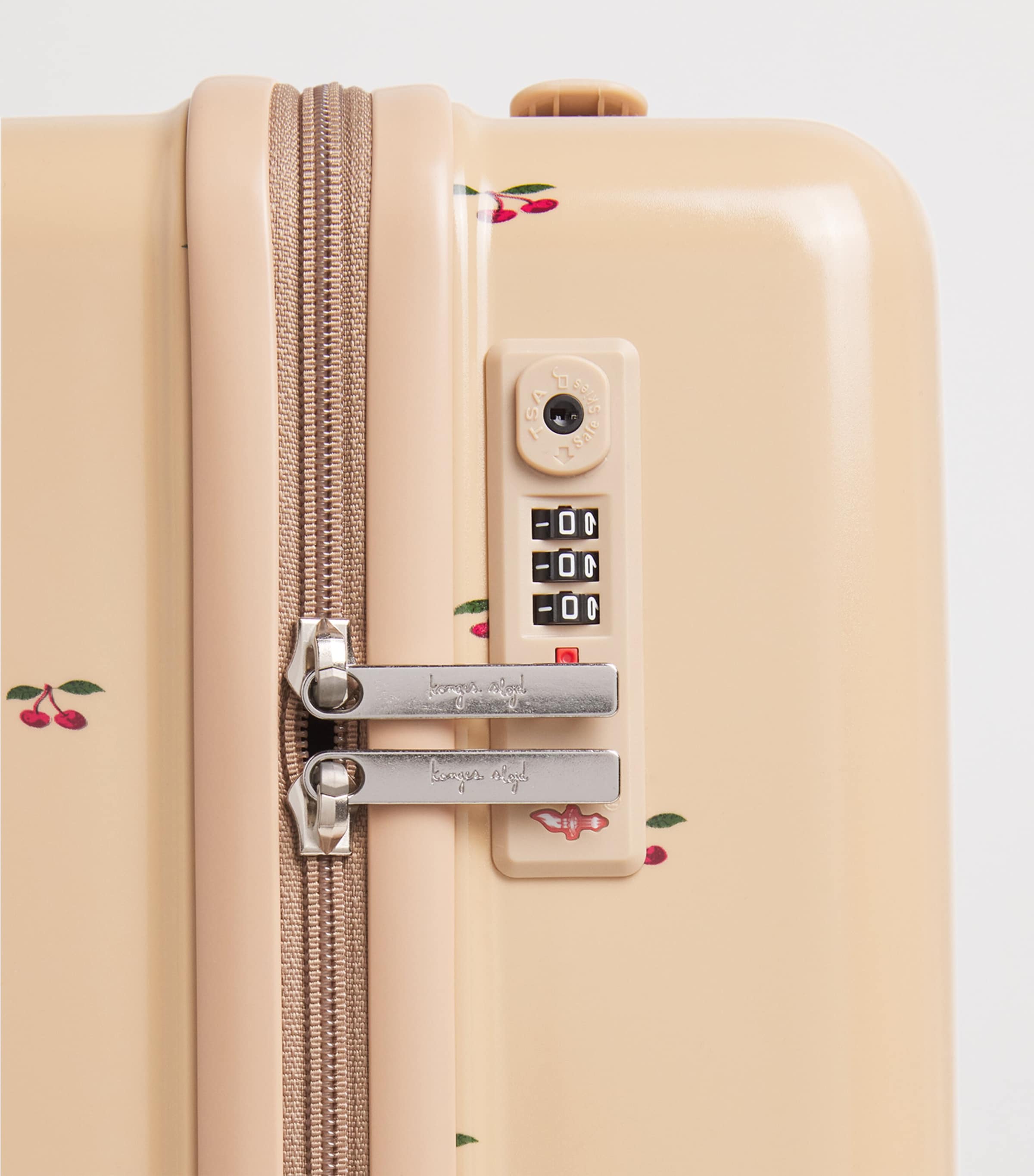 KONGES SLOJD Cherry Print Suitcase (45cm) Image 4