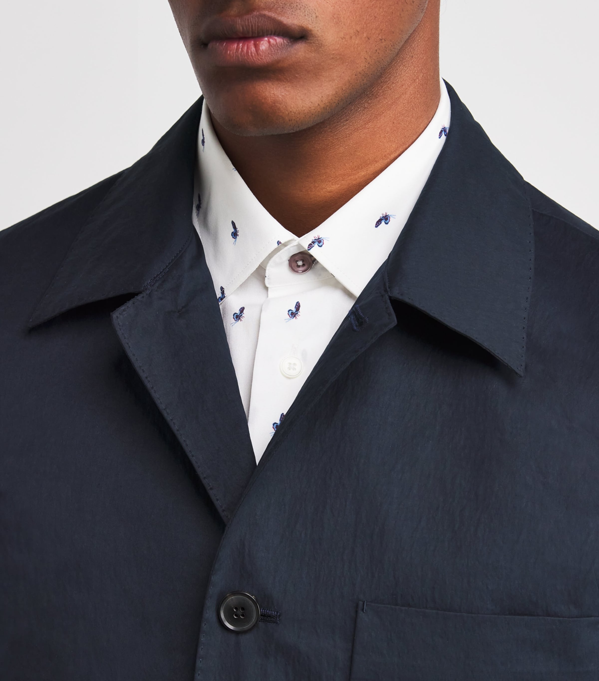 Casual Lightweight Jacket 47_NAVY Image 6