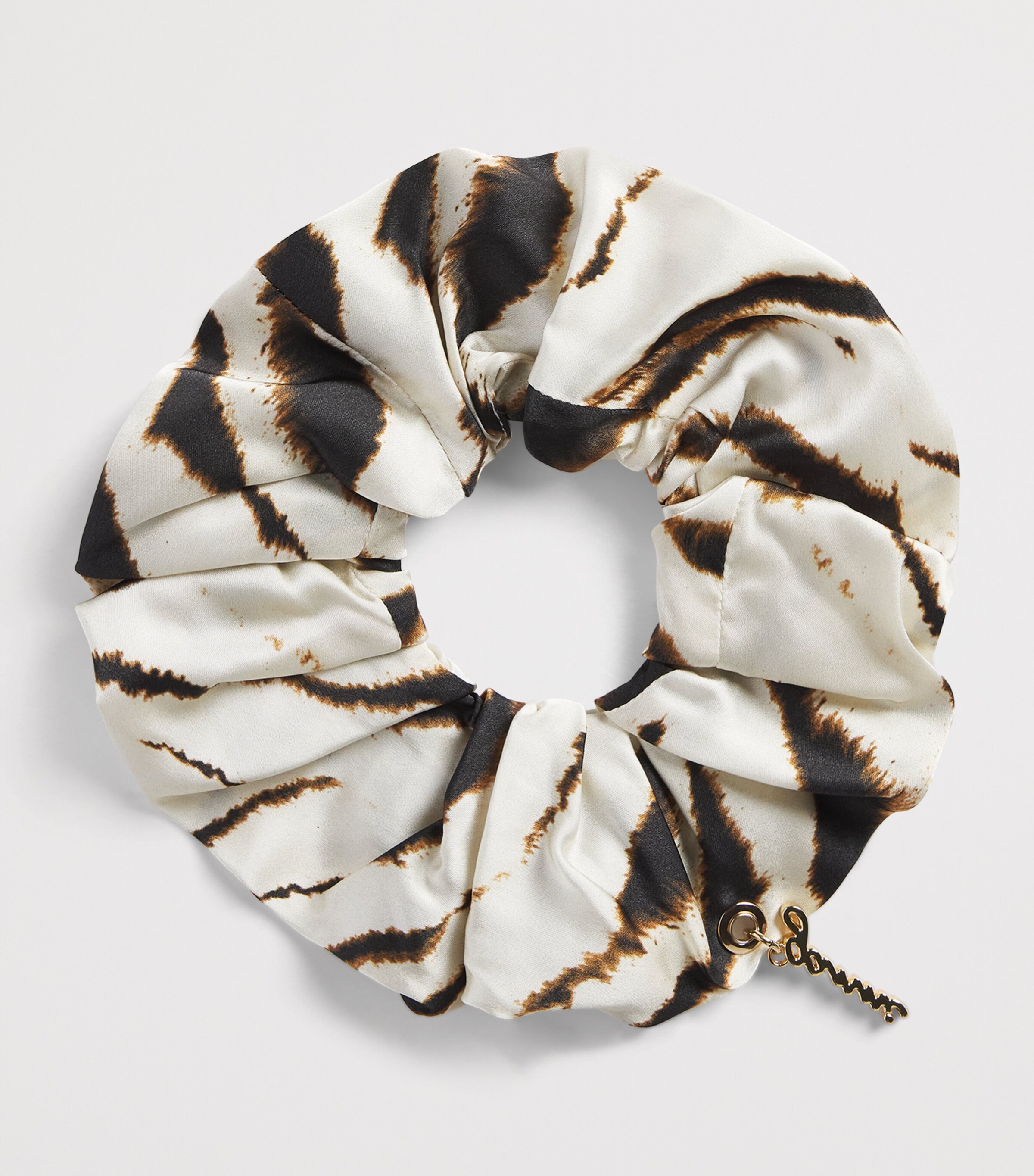 GANNI Printed Scrunchie Egret Image 2