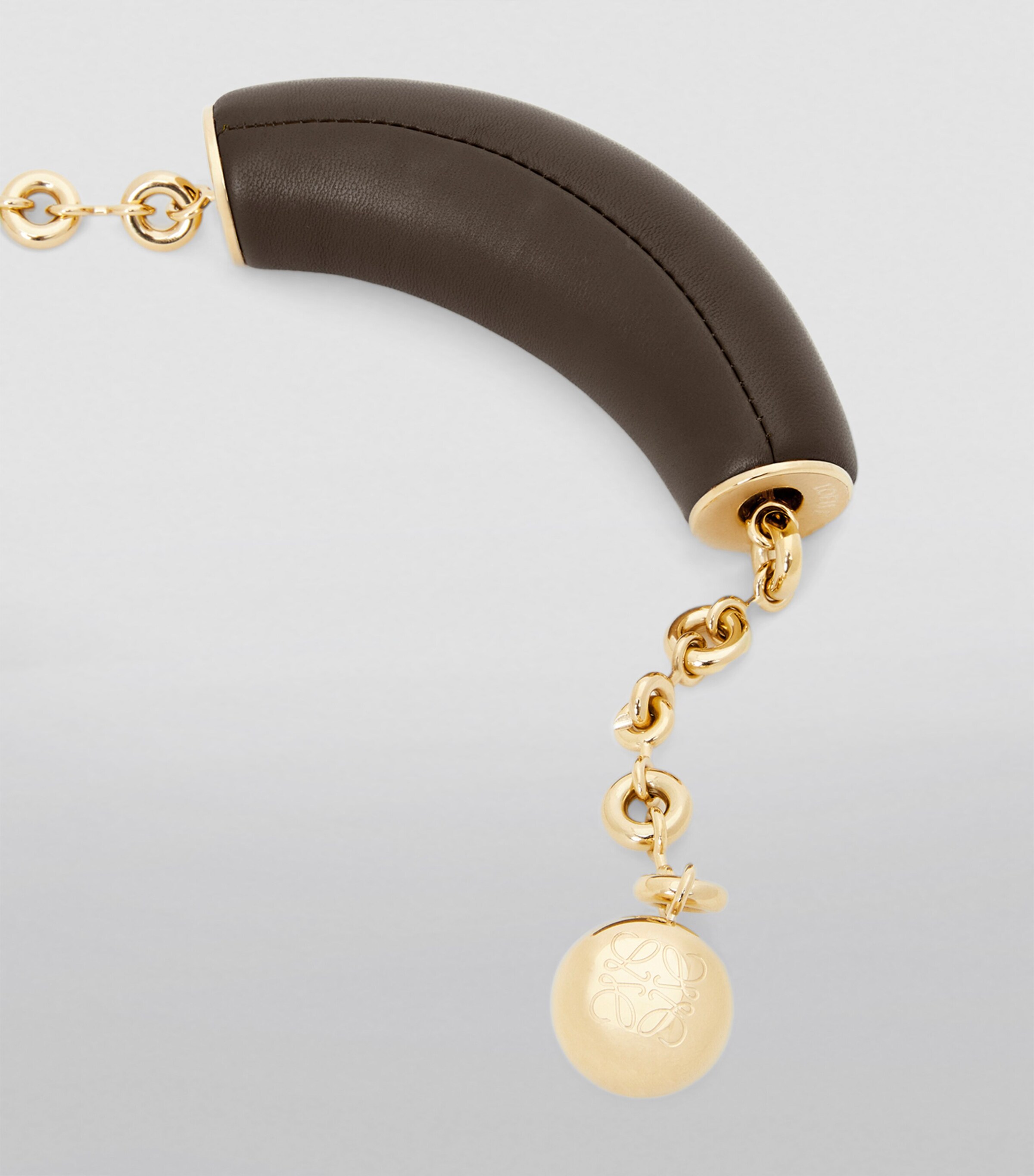 Small Leather Squeeze Top-Handle Bag CHOCOLATE Image 6