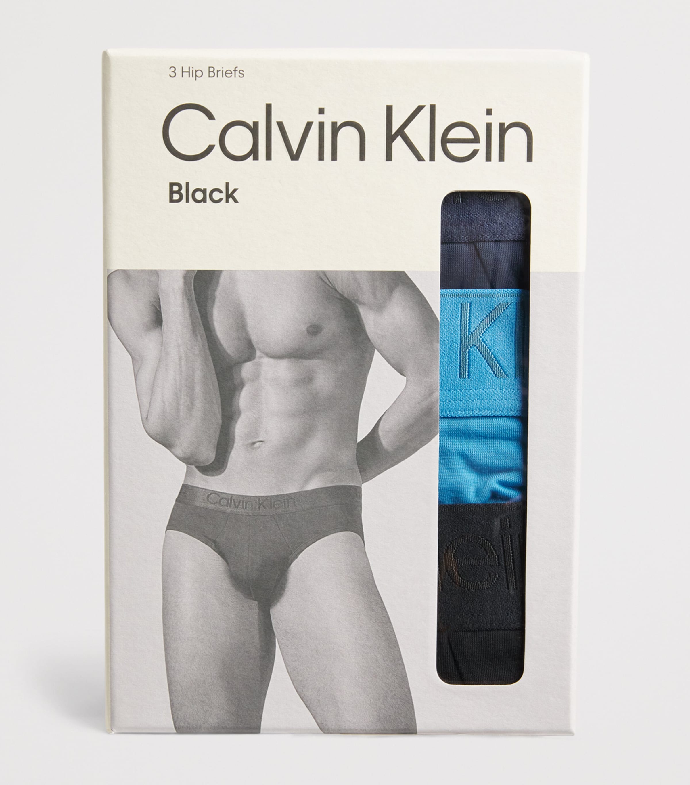 Calvin Klein Mens Hip Briefs (Pack of 3) Se/blu/blk Image 4