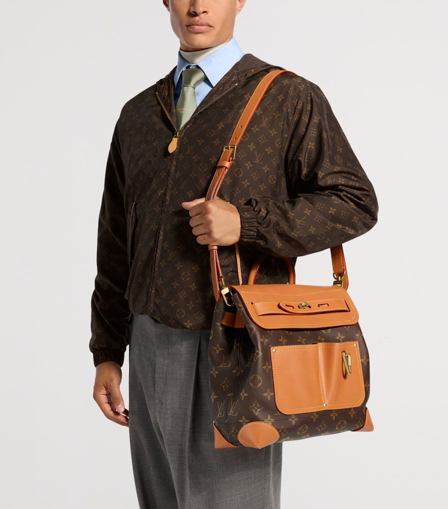 LOUIS VUITTON Leather Steamer 30 Backpack Image 2