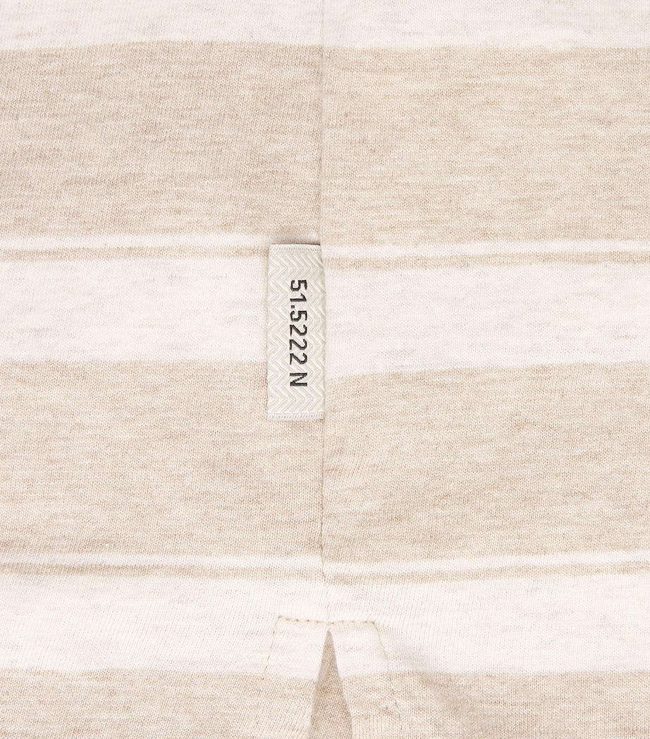 Oliver Spencer Mens Cotton Box T-Shirt Sand Image 6