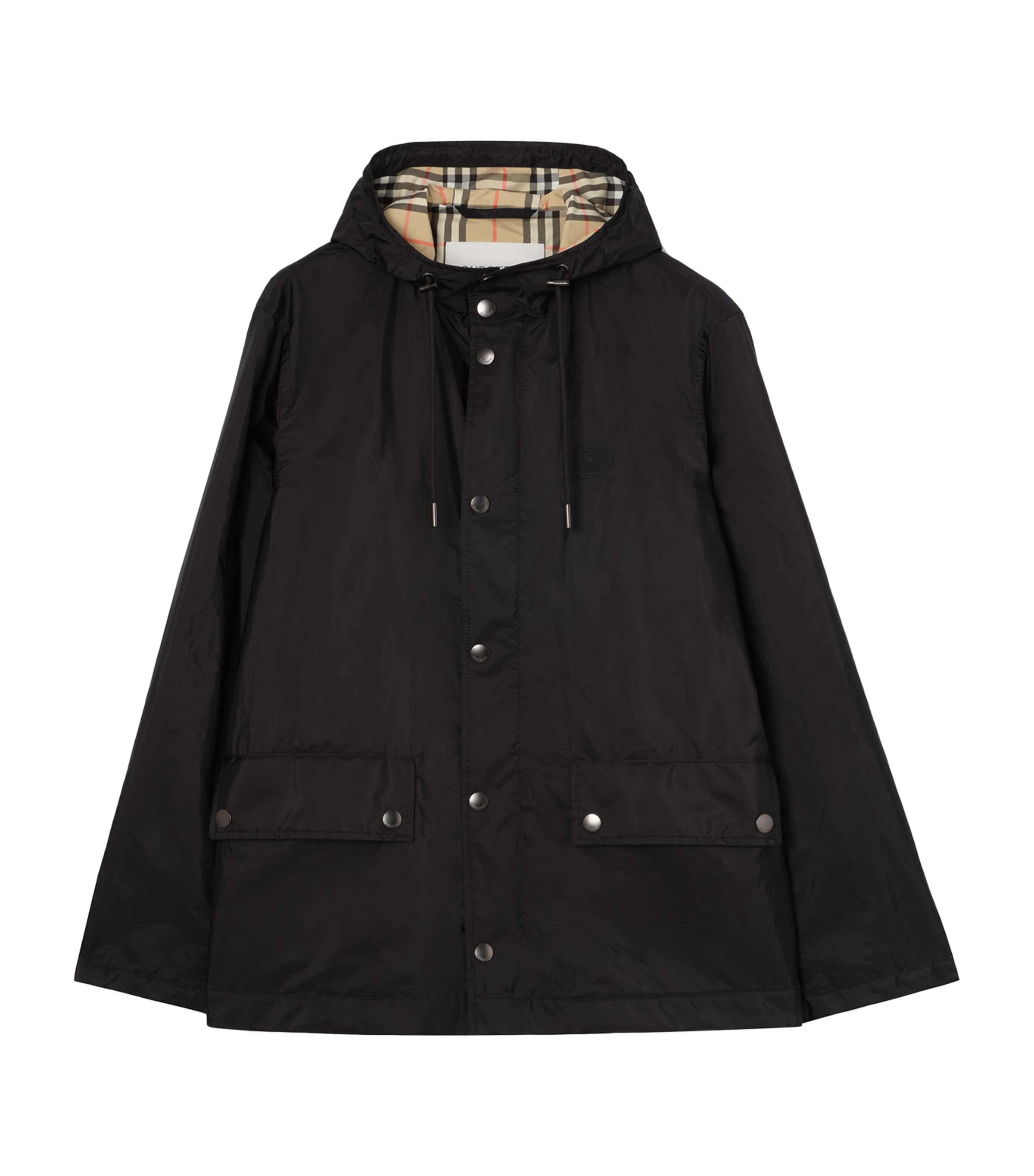 Burberry Mens Hooded Pembrey Jacket Black Image 1