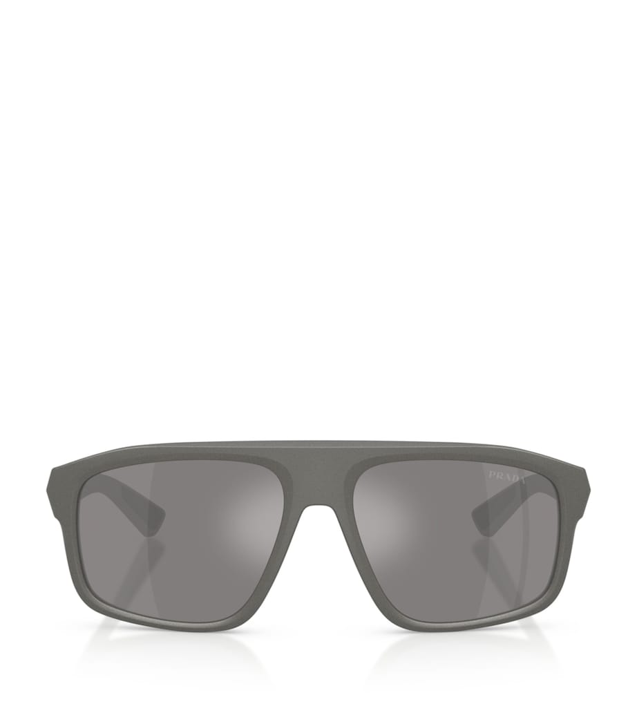 Prada Linea Rossa Irregular Sunglasses Grey Image 1