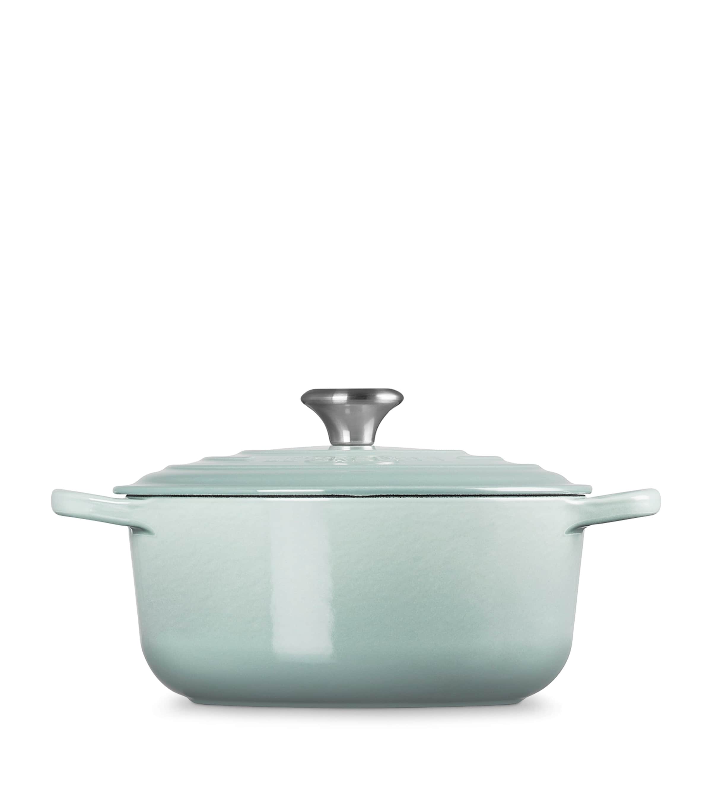 Cast Iron Round Casserole Dish (20cm) SEA SALT Image 2