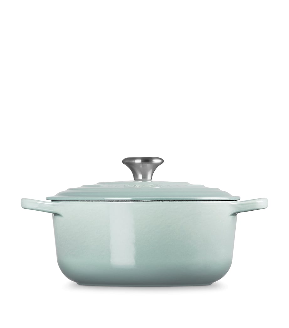 Cast Iron Round Casserole Dish (20cm) SEA SALT Image 2