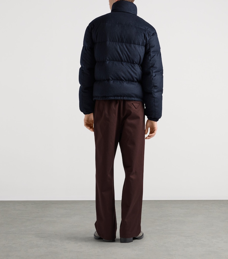 Cashmere Logo Puffer Jacket F0008 Image 5