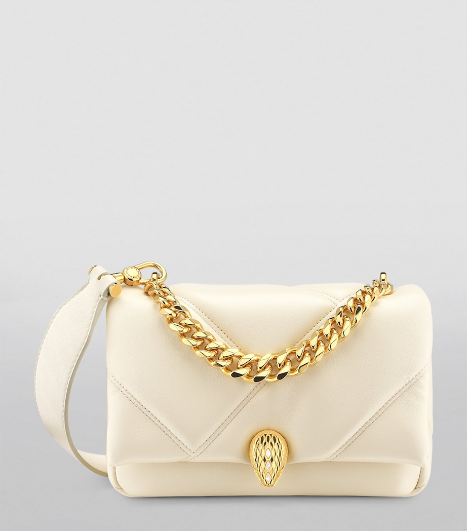 Mini Serpenti Cabochon Cross-Body Bag WHITE Image 4