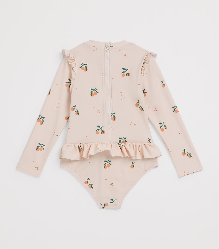 Liewood Printed Sille Swimsuit (3-5 Years) Peach/sea Shell Image 2