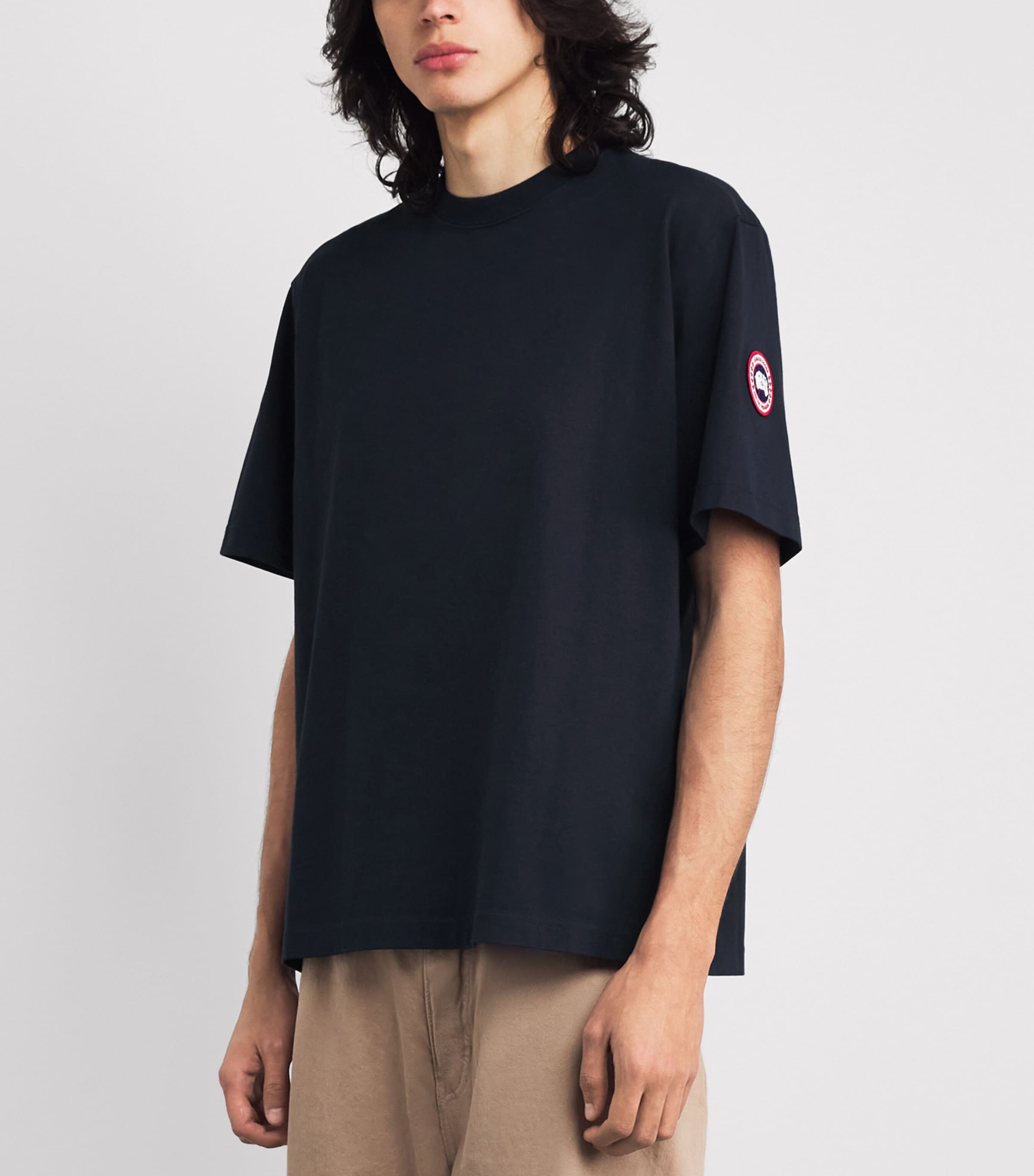 Canada Goose Mens Organic Cotton Novo T-Shirt Nocturne Image 3