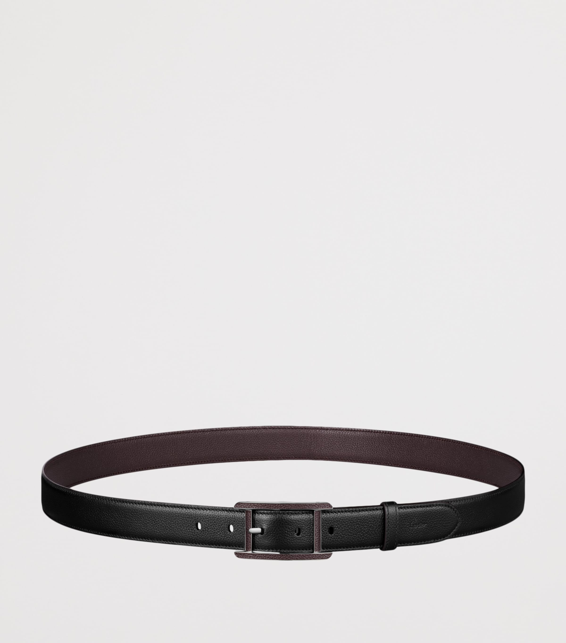 Cartier Leather Reversible Tank de Cartier Belt Black Image 6