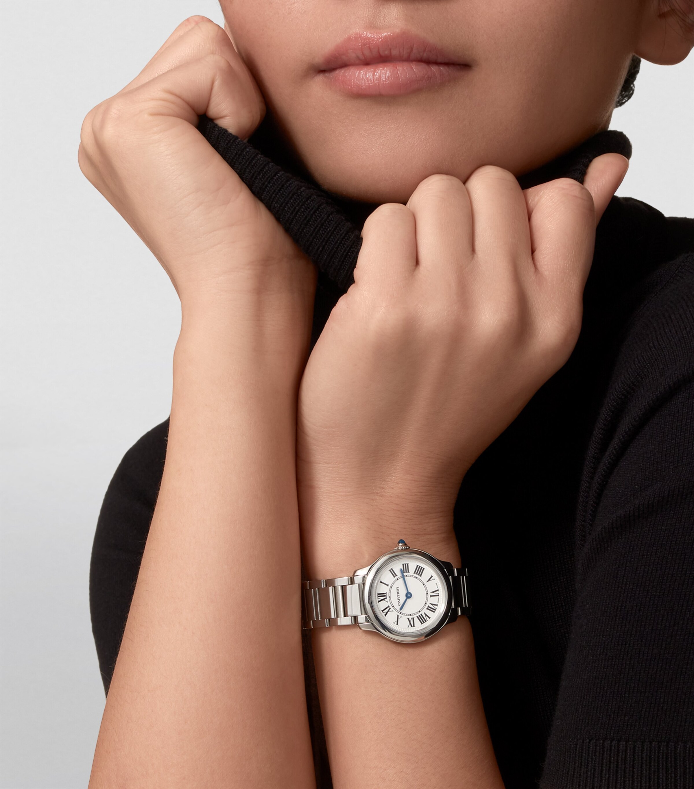 Cartier Stainless Steel Ronde Must de Cartier Watch 29mm Harrods UK