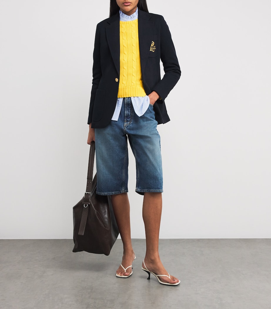 Cotton Cable-Knit Sweater TRAINER YELLOW Image 2