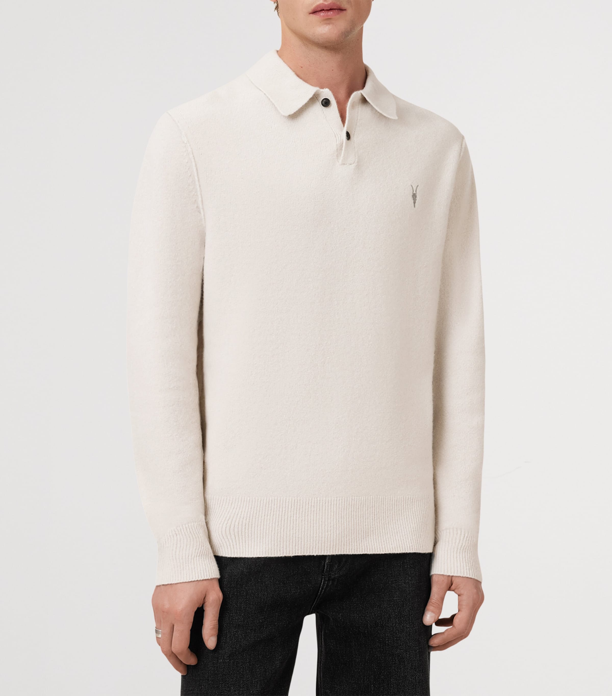 Ramskull Statten Polo Sweater CLOUDY WHITE Image 3