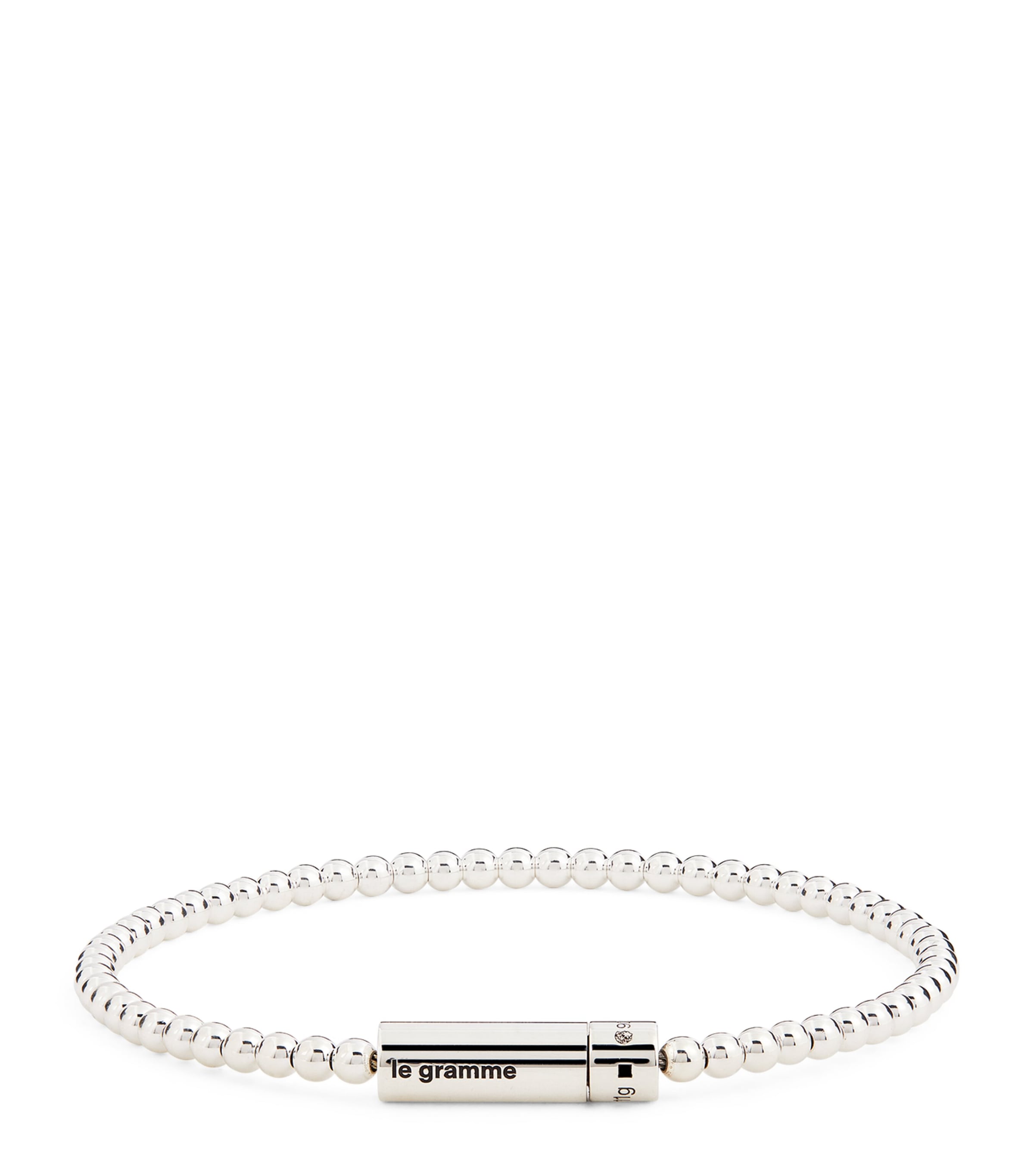 Shop Le Gramme Sterling Silver Bead Bracelet