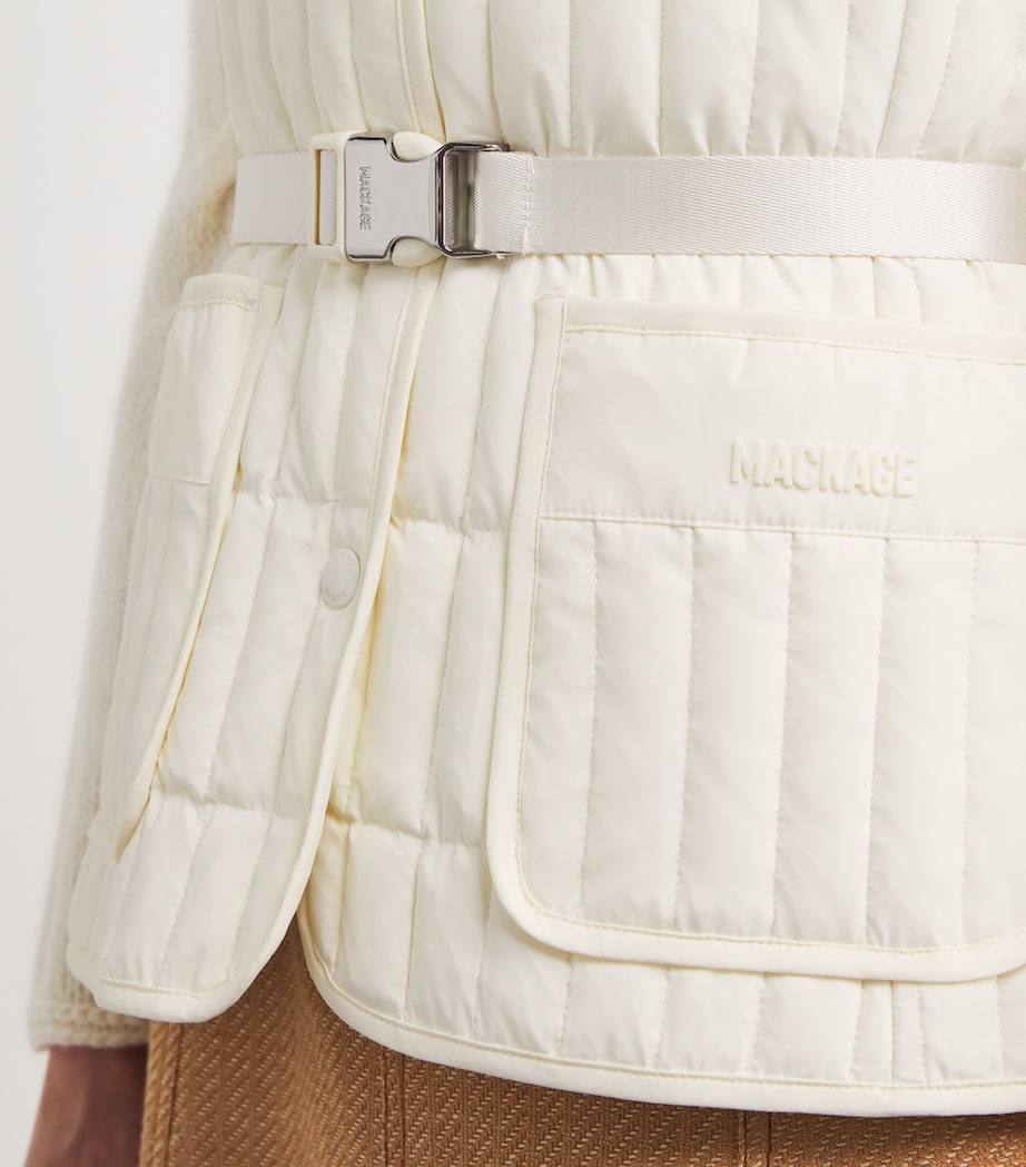 Quilted Helia Gilet CREAM Image 6