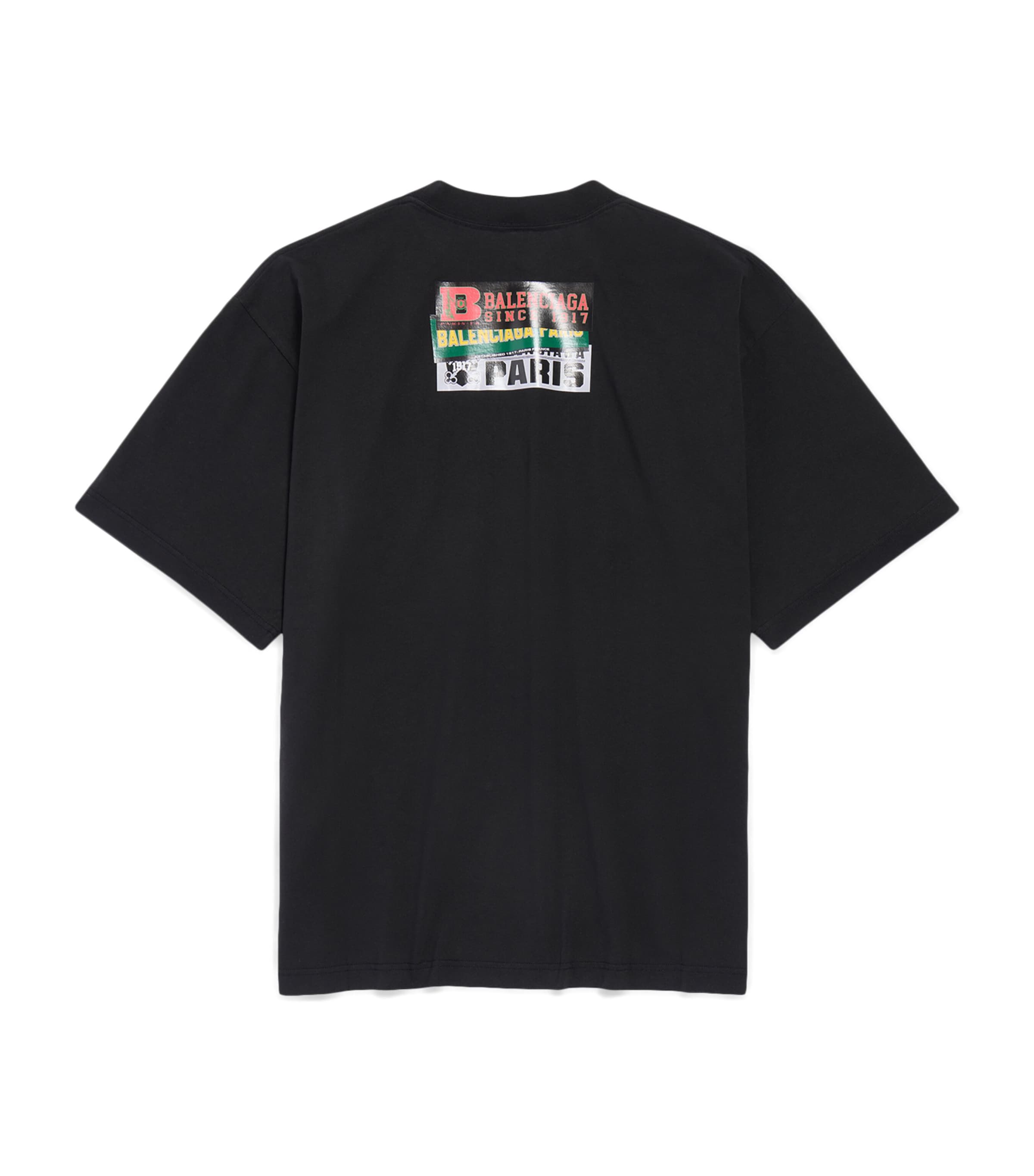 Balenciaga Mens Bumper Sticker T-Shirt Image 2