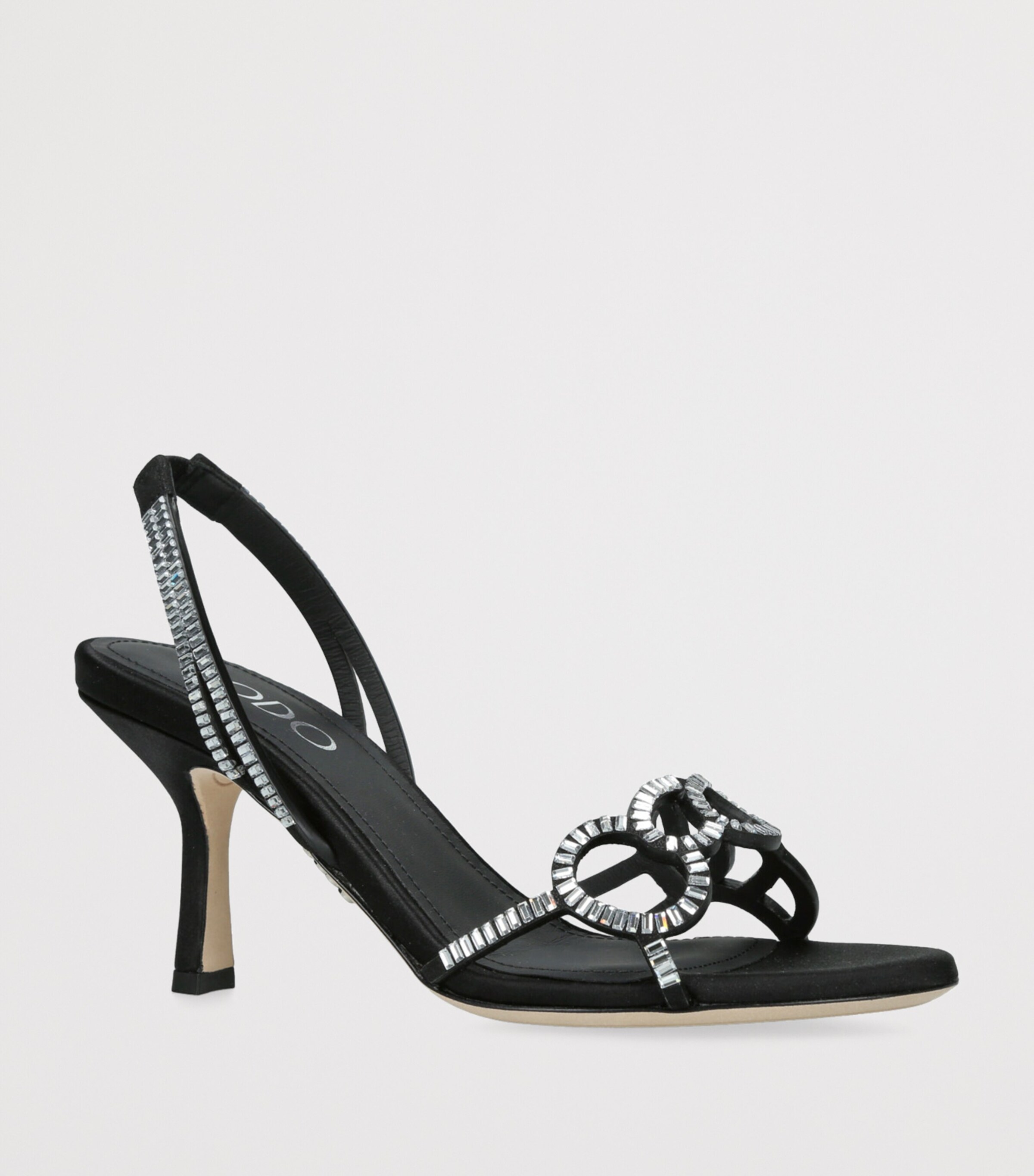 Rodo Embellished Pearle Heeled Sandals 80 Black/comb Image 3