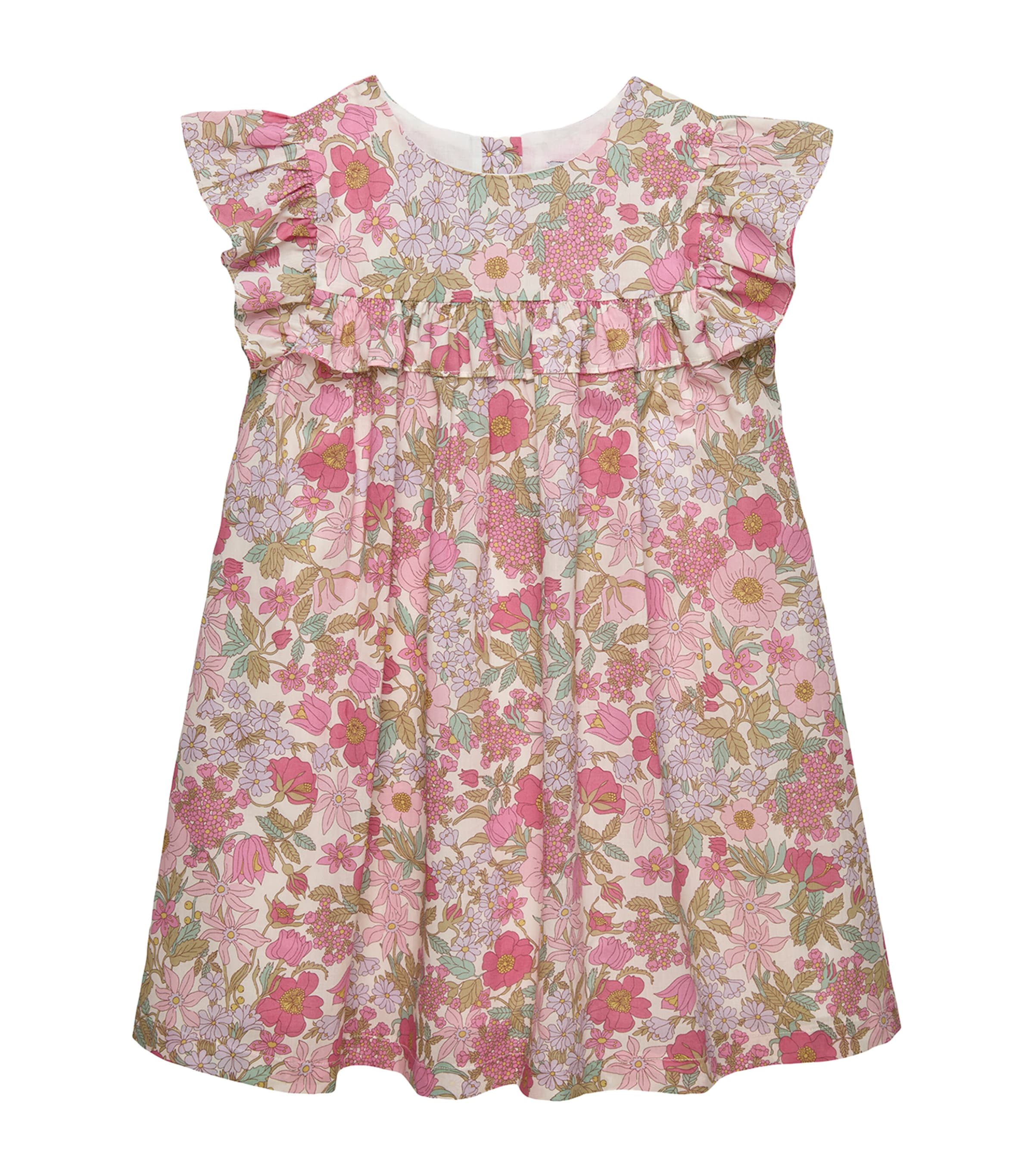 Trotters Liberty Print Clarabell Dress (6-11 Years) Pink Clarabell Image 1