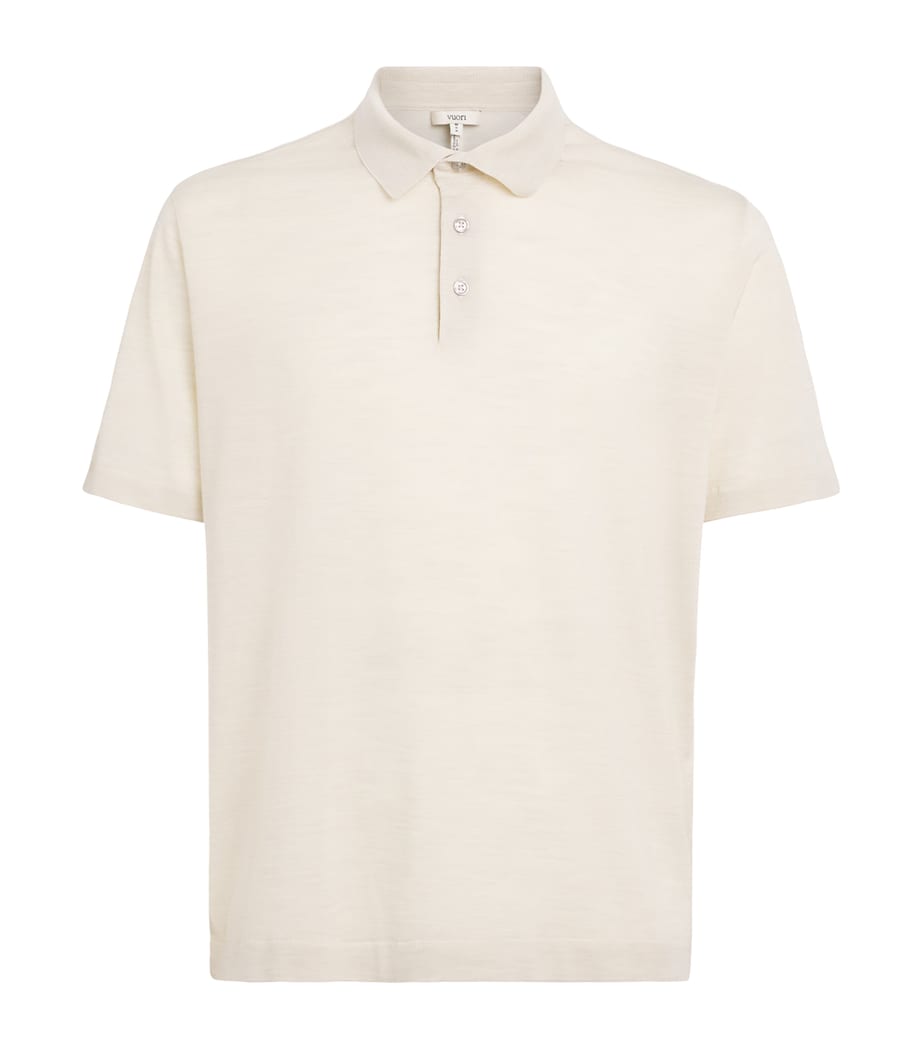 VUORI Merino Polo Shirt Qkr Oat Image 1