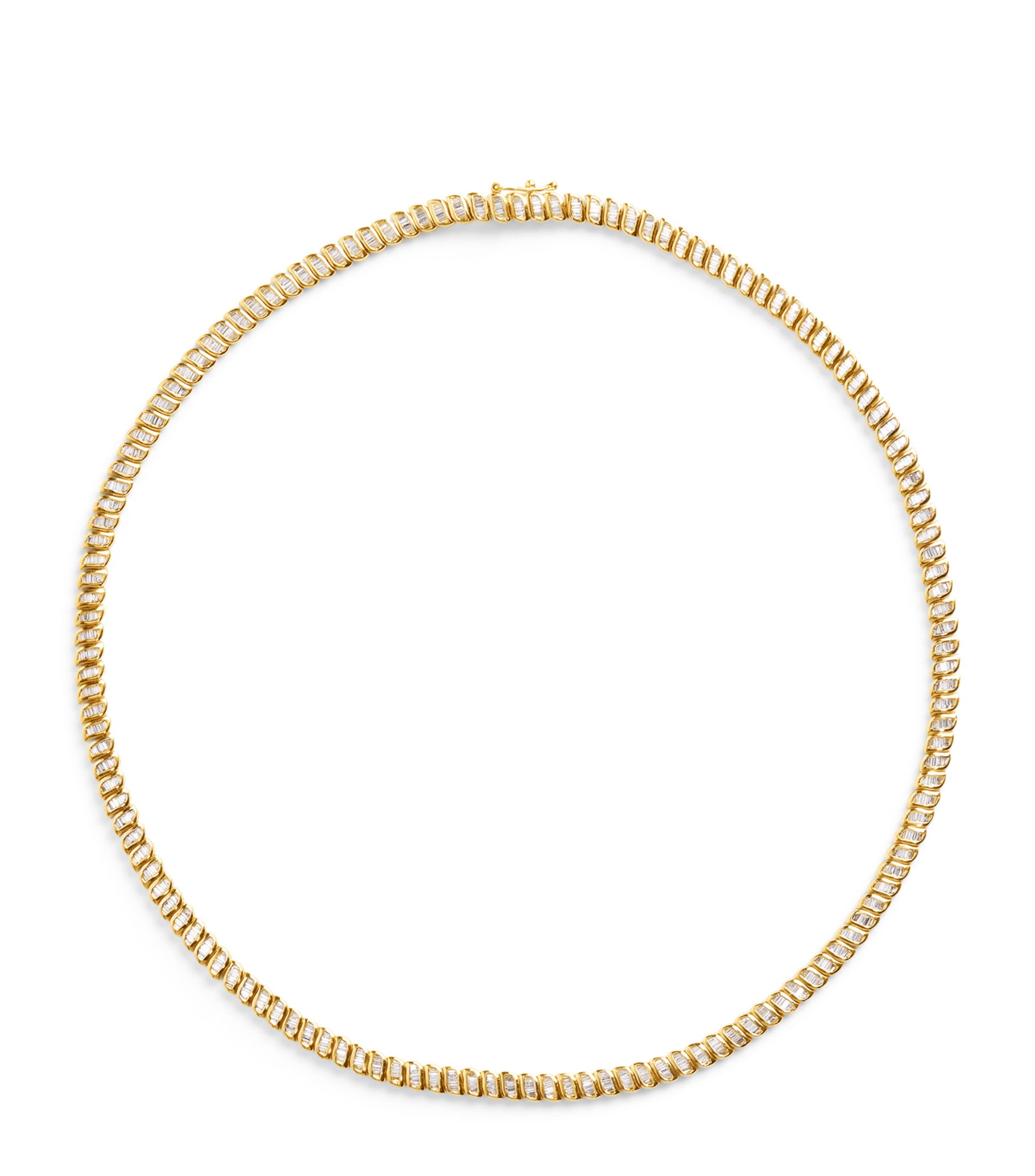 Yellow Gold and Diamond Zoe Necklace  YELLOW GOLD Image 1