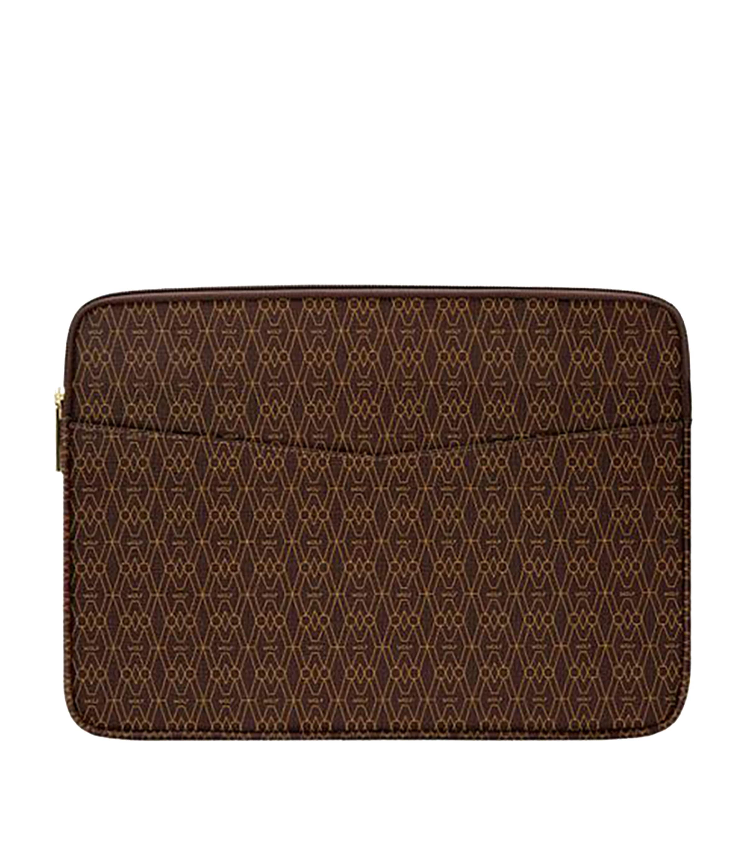 Wolf Signature Laptop Case In Brown