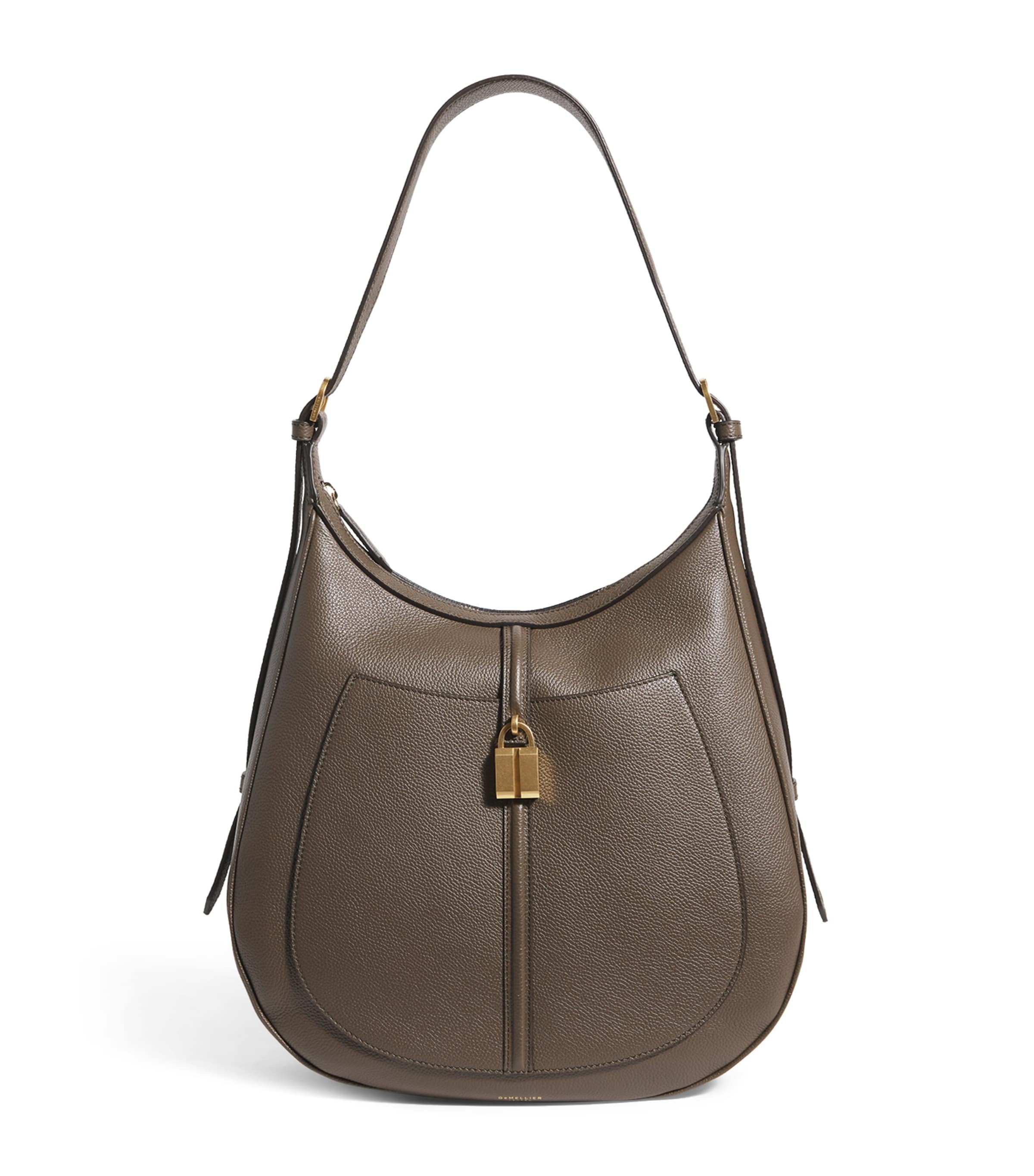 Demellier Small Leather Siena Shoulder Bag In Green