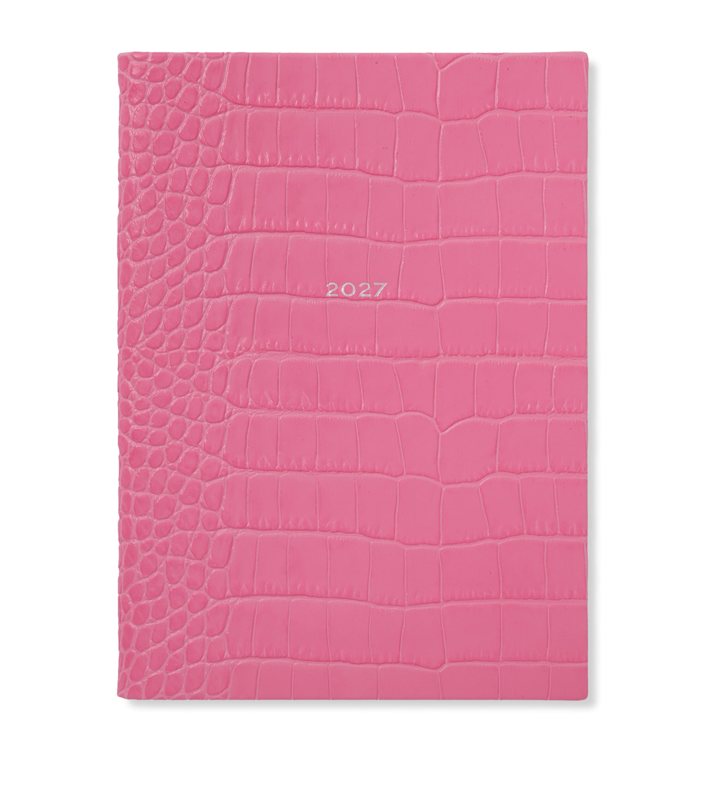 Smythson Leather Soho Weekly Diary 2027 Flamingo Image 1