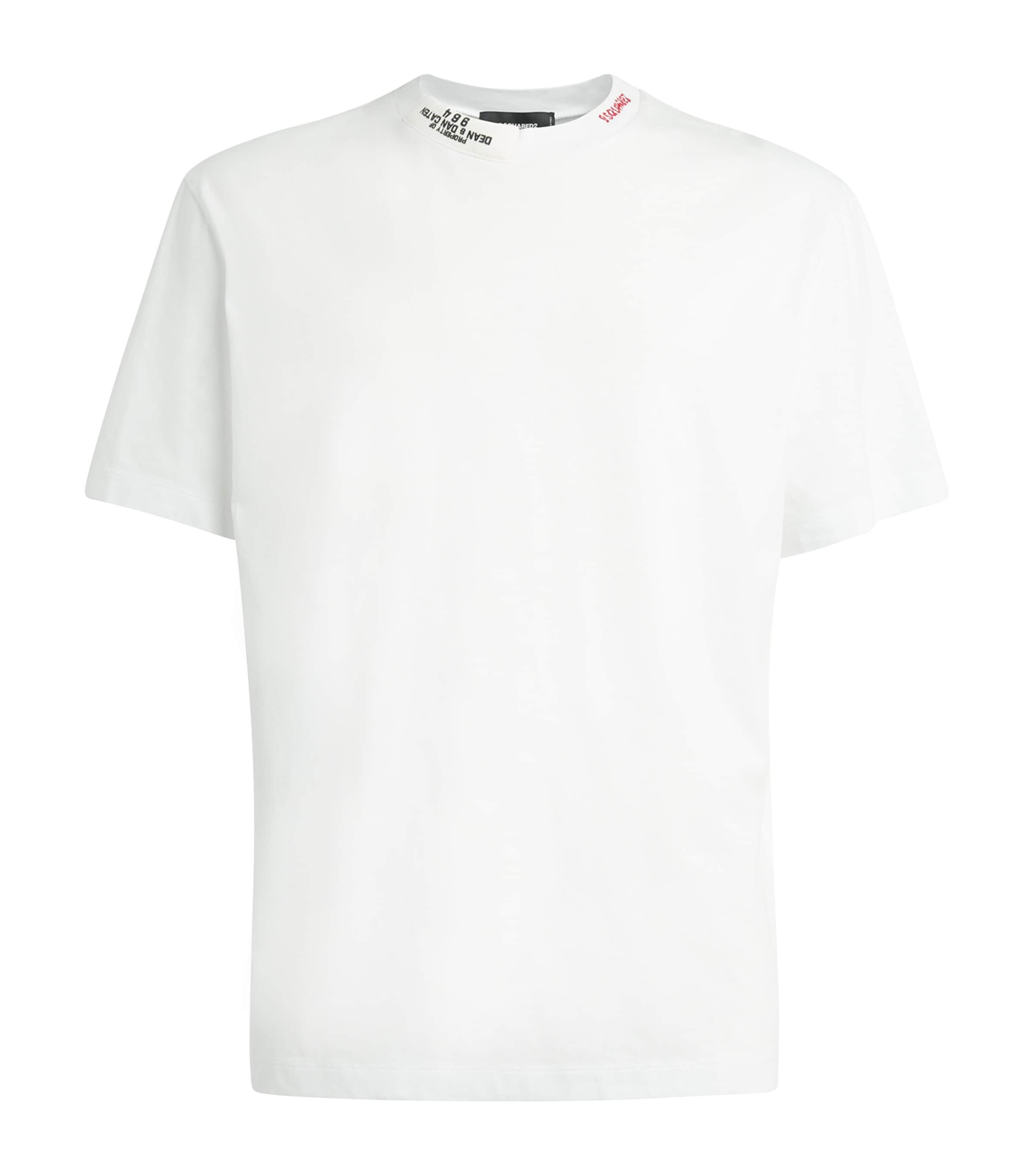 Dsquared2 Cotton Embroidered T-shirt In White