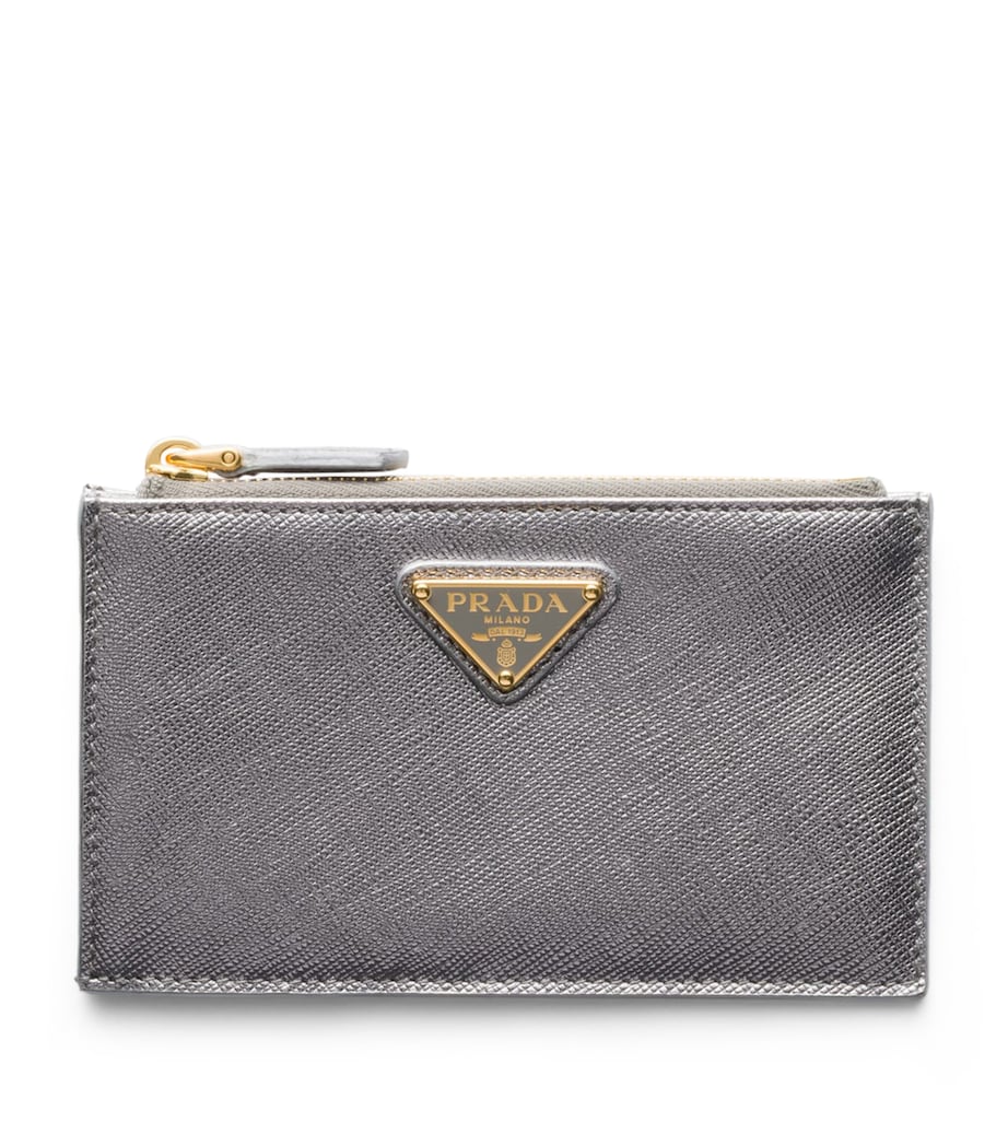 Saffiano Leather Zip-Up Card Holder F0135 Image 1