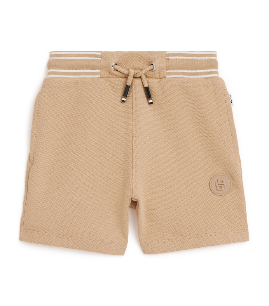 Cotton Piqué Sweat Shorts (3-36 Months) 249STONE Image 1