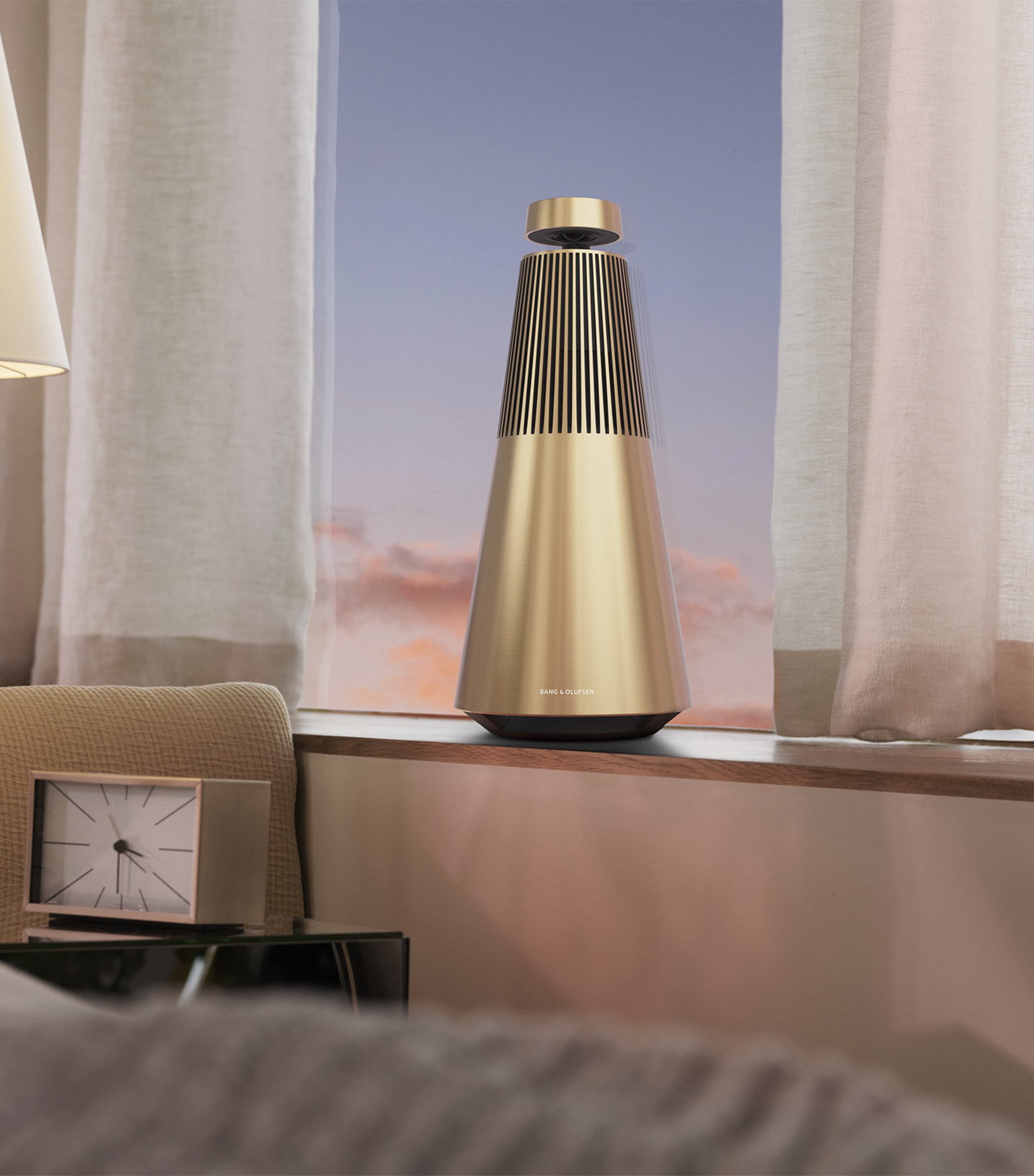Bang & Olufsen Gold Beosound 2 3rd Generation Speaker | Harrods UK