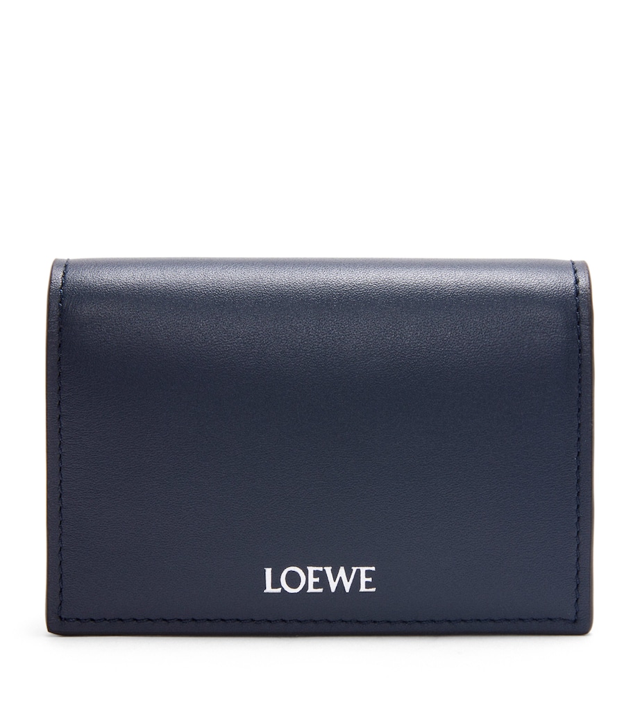 LOEWE Leather Bi-Fold Card Holder Deep Navy/black Image 1