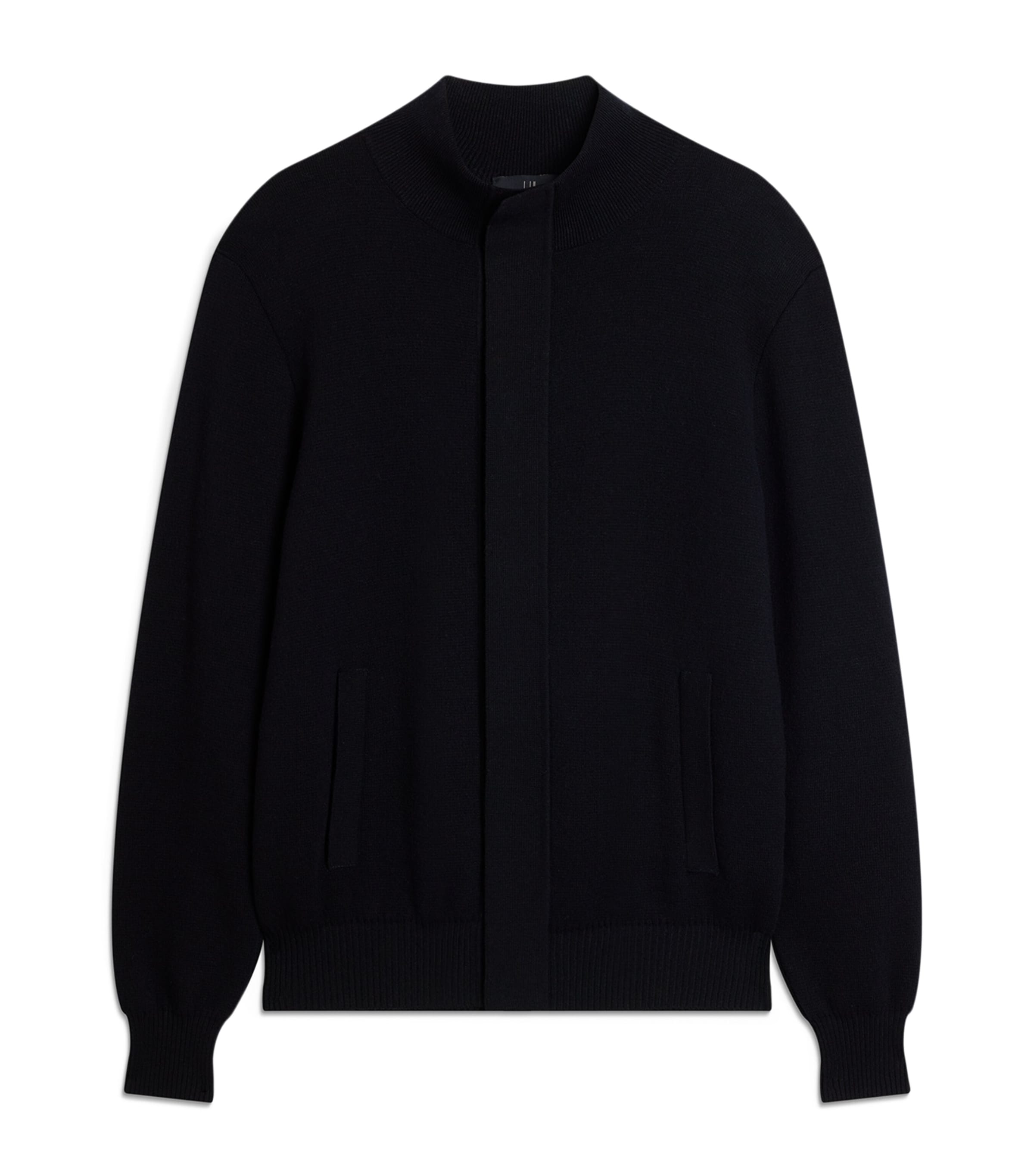 Dunhill Mens Cotton-Cashmere Athluxury Bomber Jacket Navy Image 1