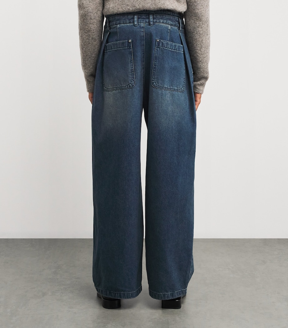 Wooyoungmi Mens Wide-Leg Jeans Blue Image 4