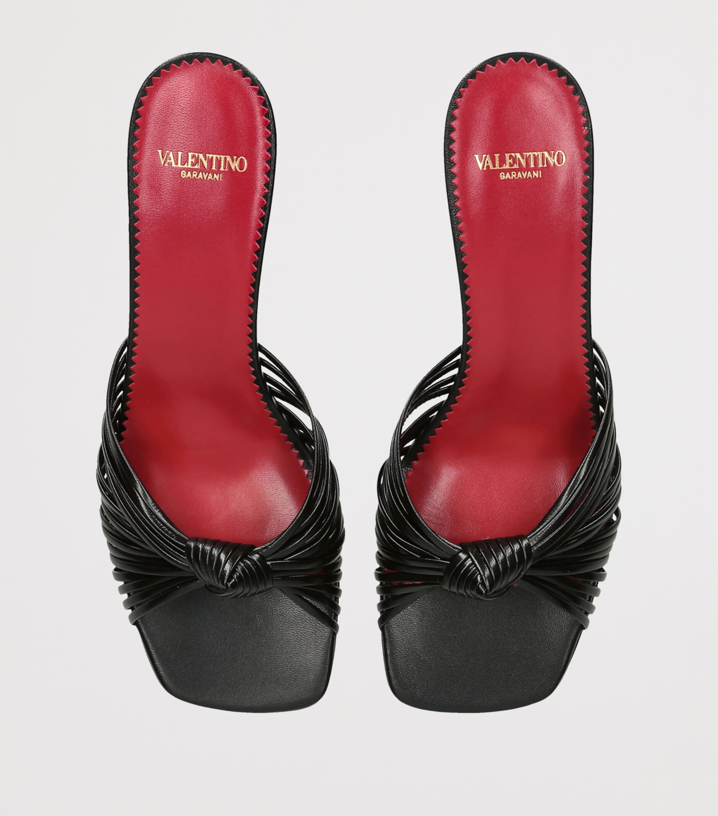 Valentino Garavani Leather Annet Mules 60 Black Image 4