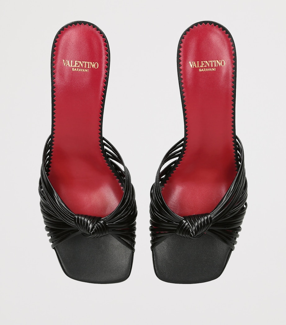 Valentino Garavani Leather Annet Mules 60 Black Image 4