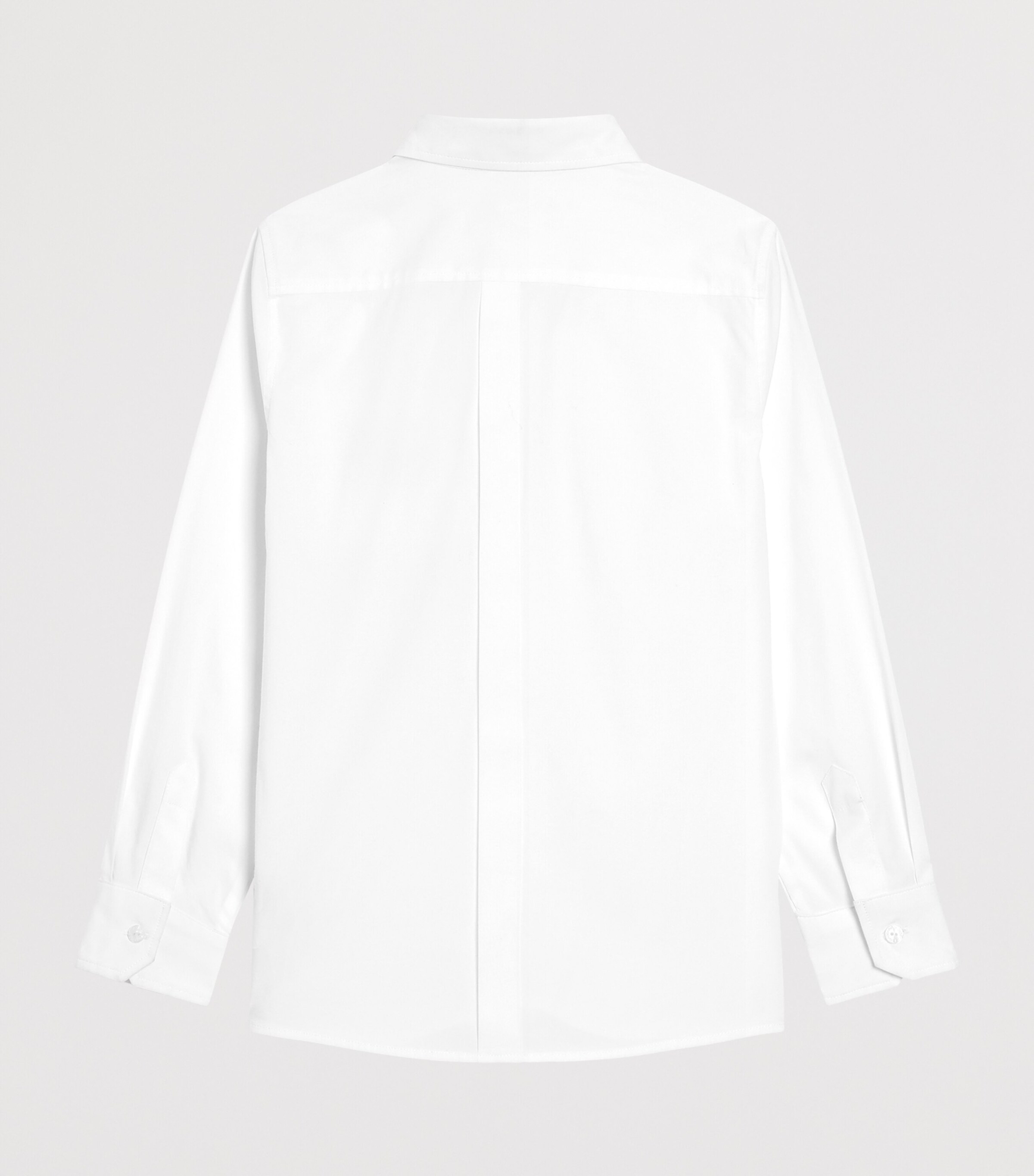Dolce&Gabbana Kids Cotton-Blend Logo Plaque Shirt (2-6 Years) Optical White Image 2